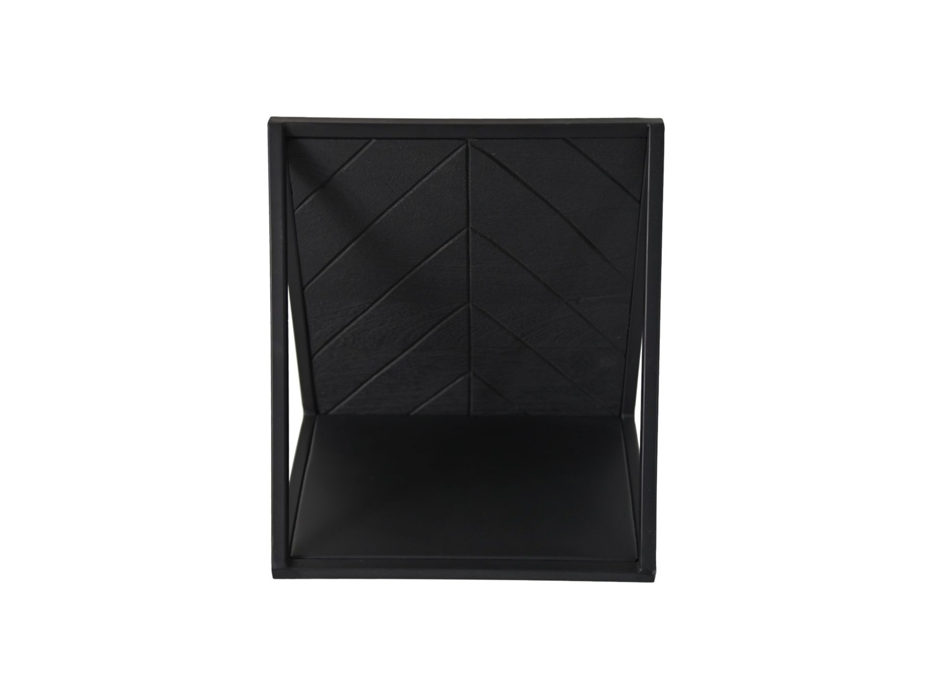 Verona Wandregal Mangoholz Metall Schwarz