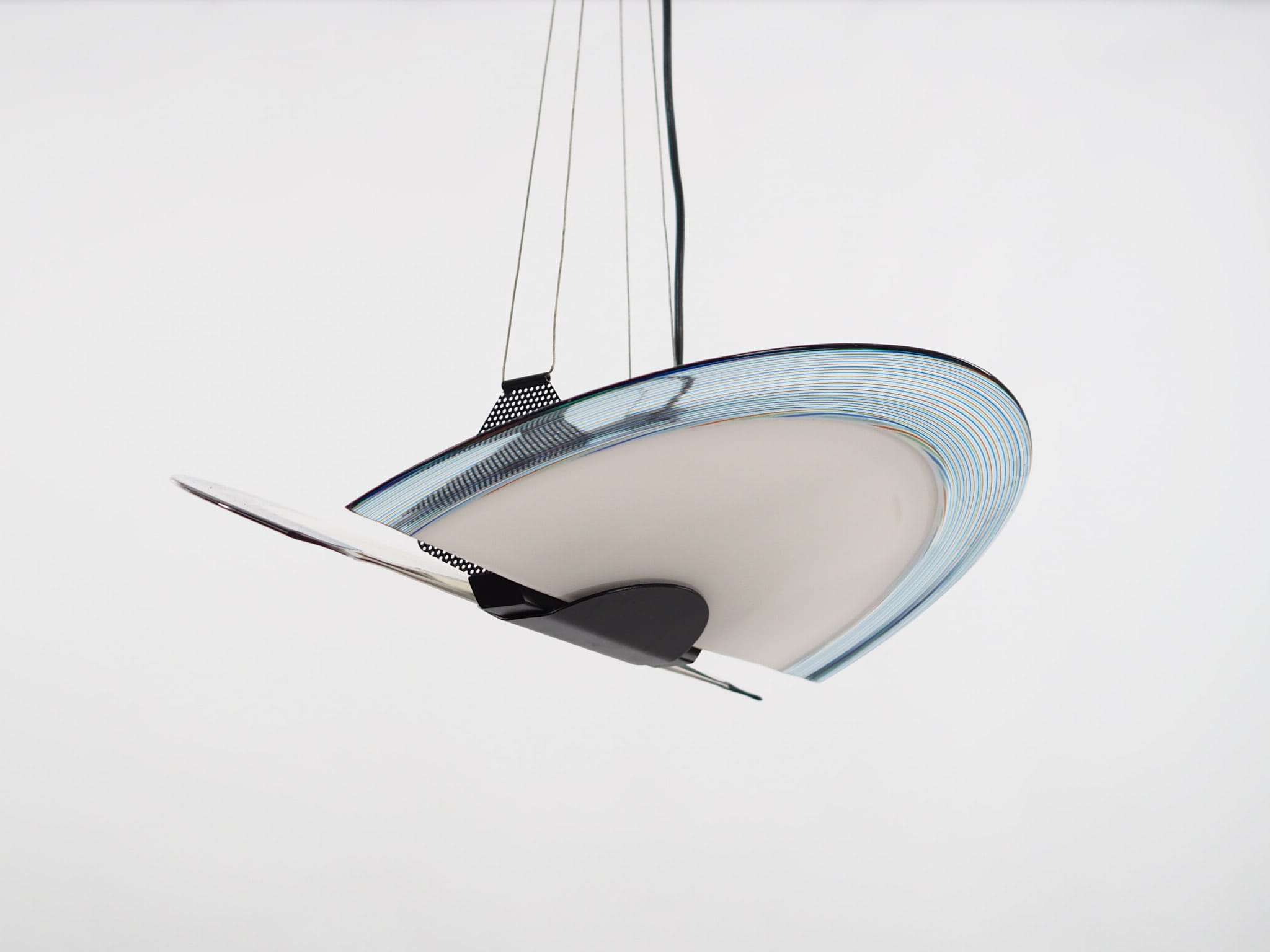 Pendant lamp Metal Glass 1990s
