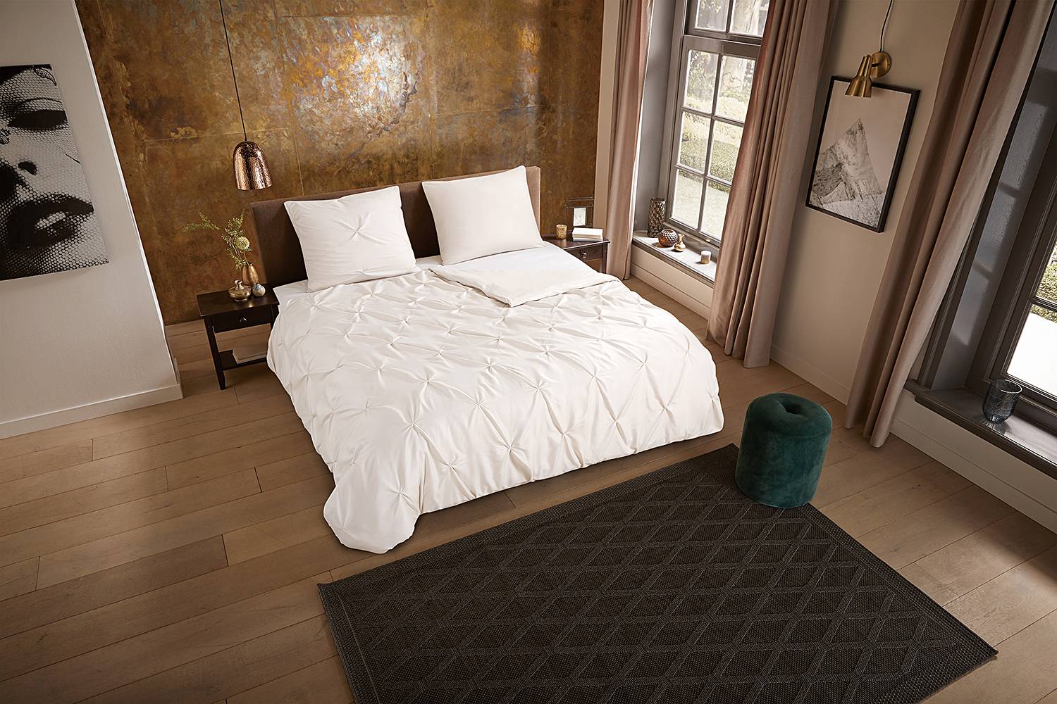 Elegance Bettwäsche Microfaser Sand 155 x 220cm