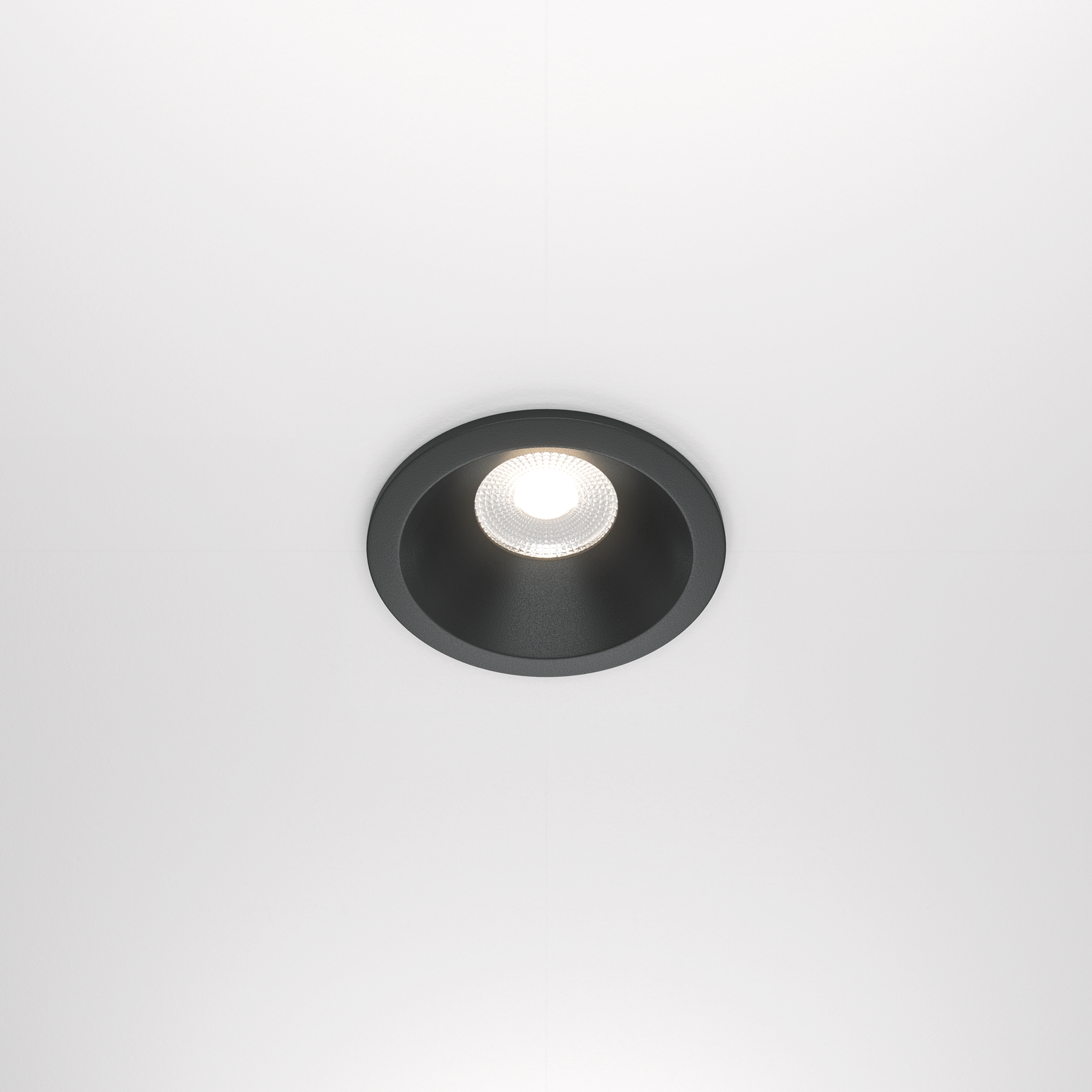 Zoom Recessed Light Black Ø 9cm