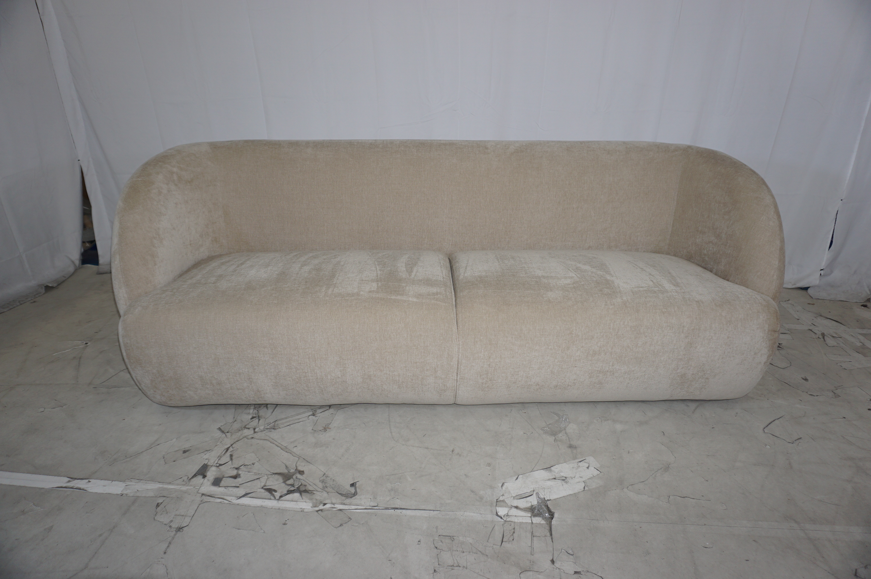 Design-Award-Winning Paula Sofa 3-Sitzer Danny Cream