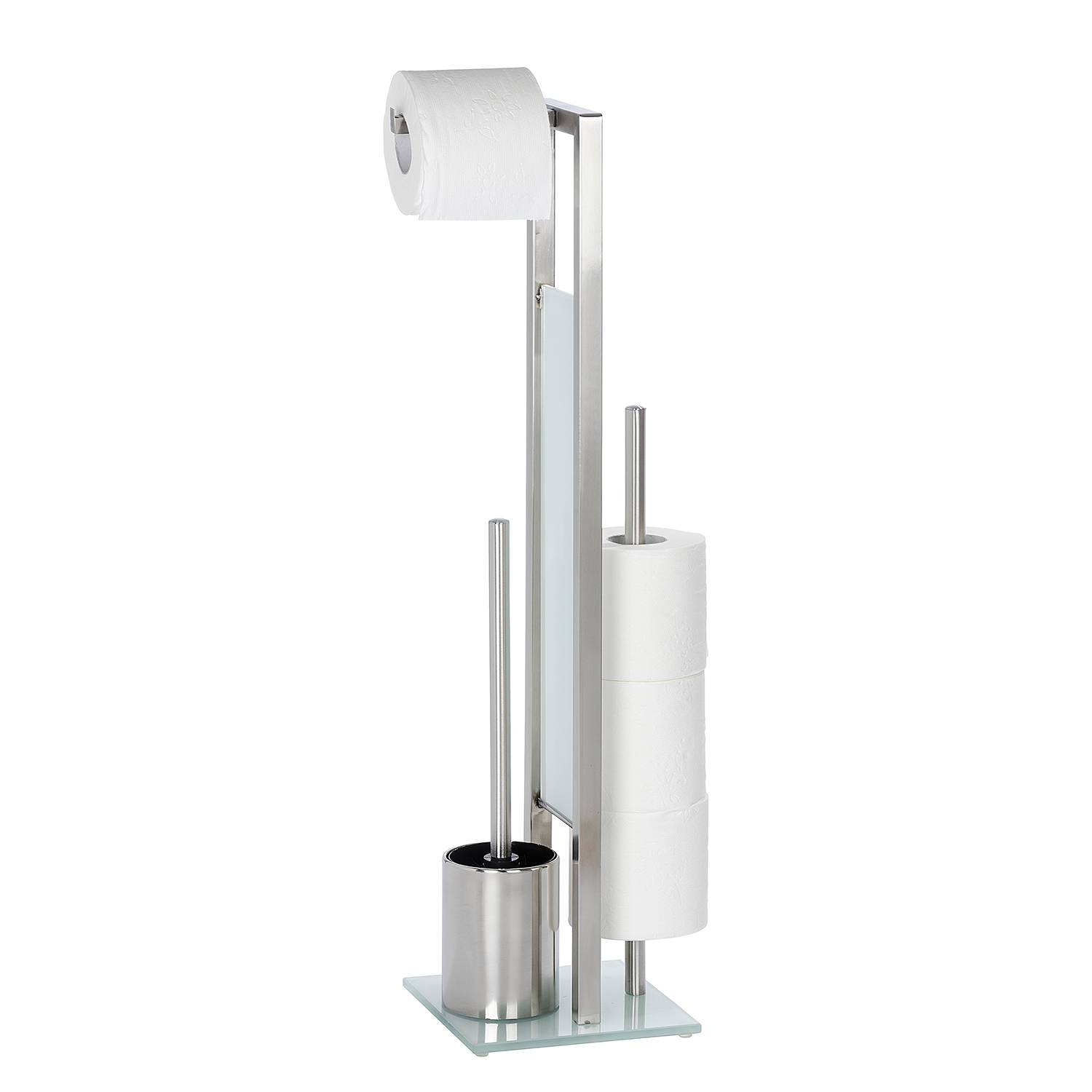 WC-Garnitur Rivalta Stahl Silber