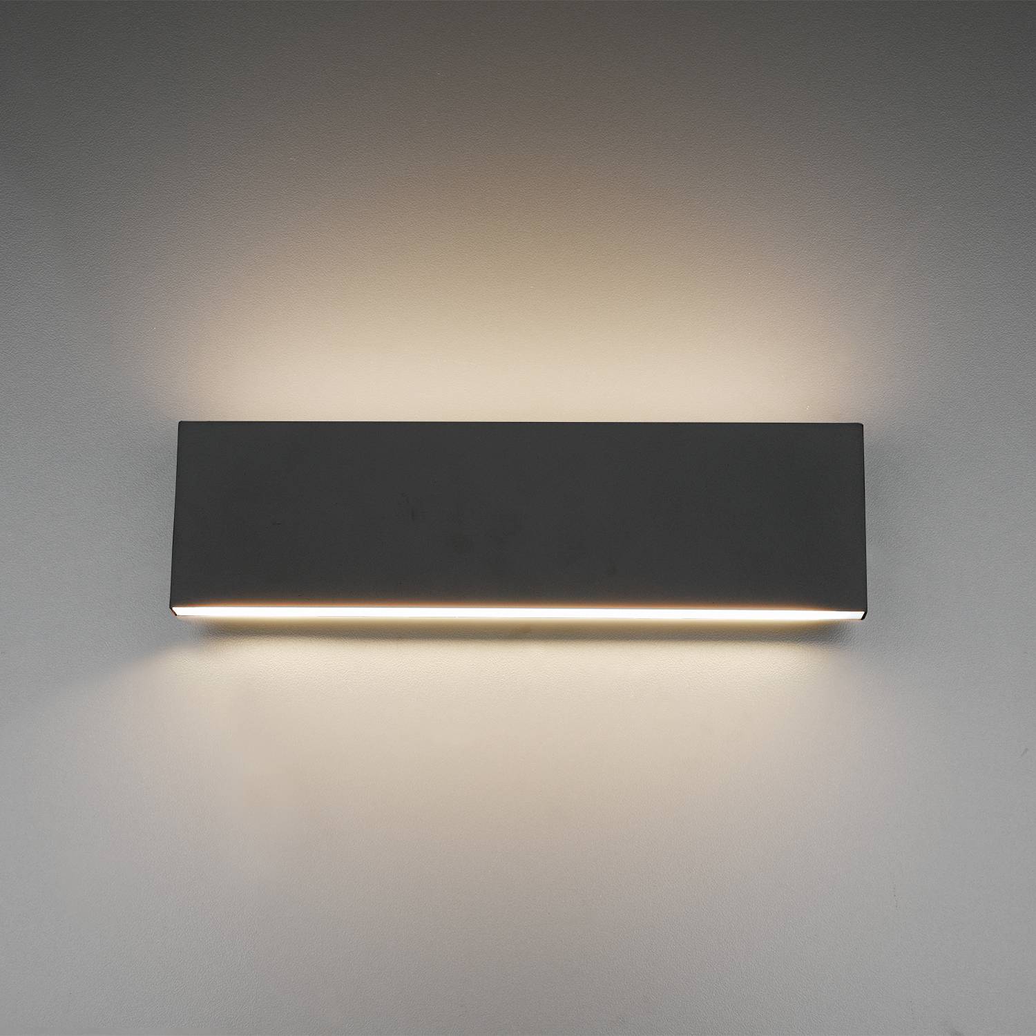 Concha LED-Wandleuchte Aluminium 2-flammig