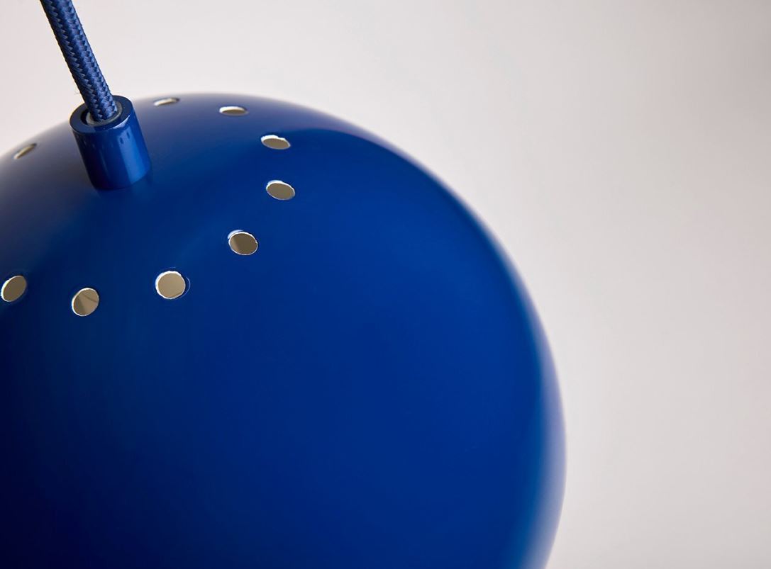 Ball Pendelleuchte Blau Ø18cm