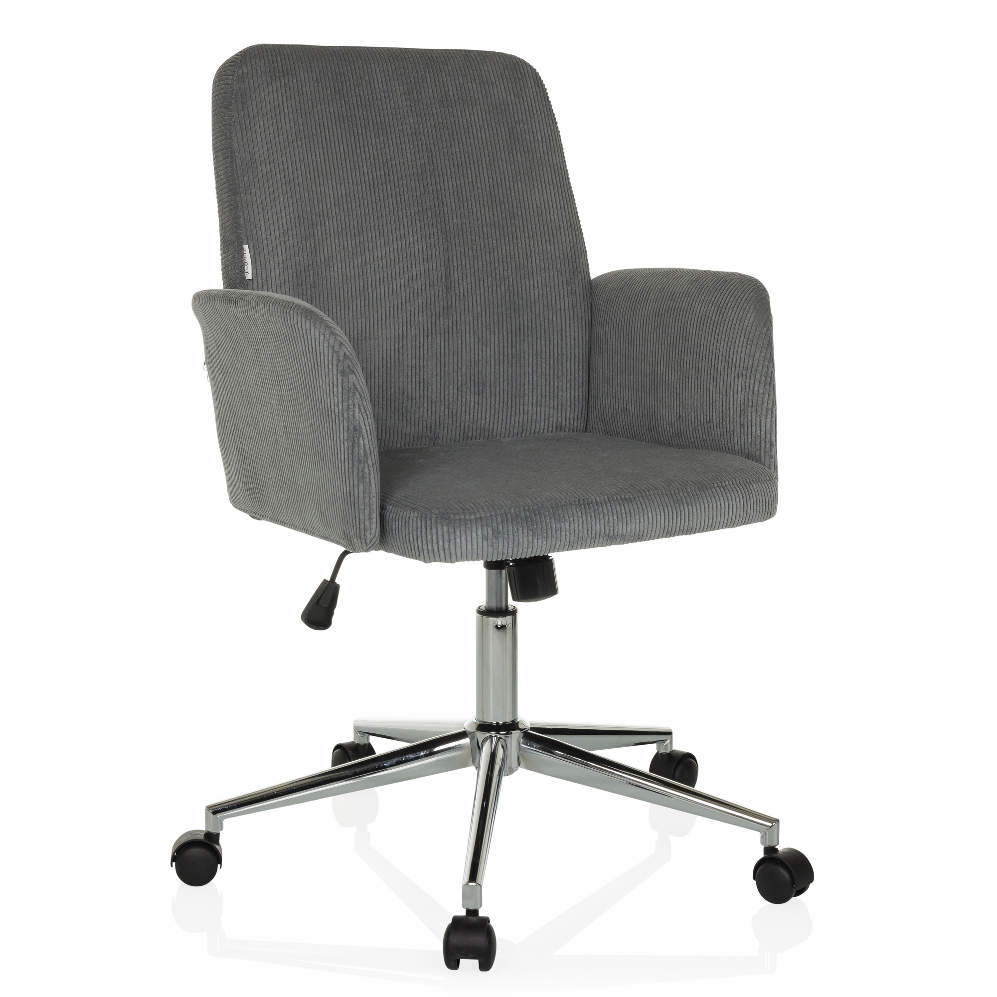 SOLAO CORD Office chair Swivel with casters Cord-look Grey