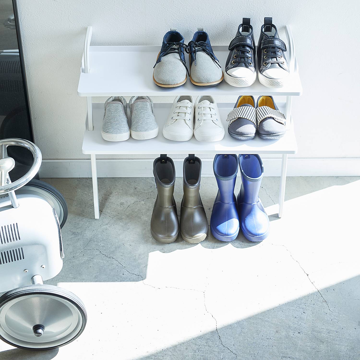 Schuhregal Frame Kids Stahl Weiß