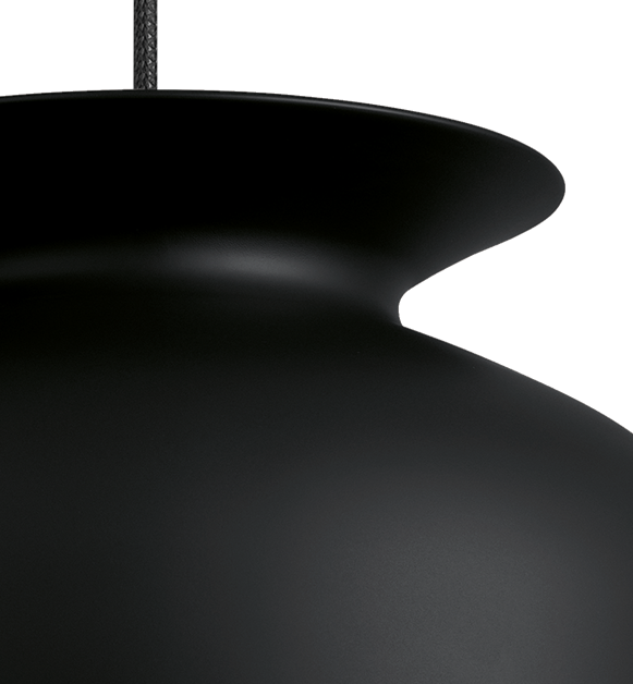 Ronde Hängeleuchte Schwarz