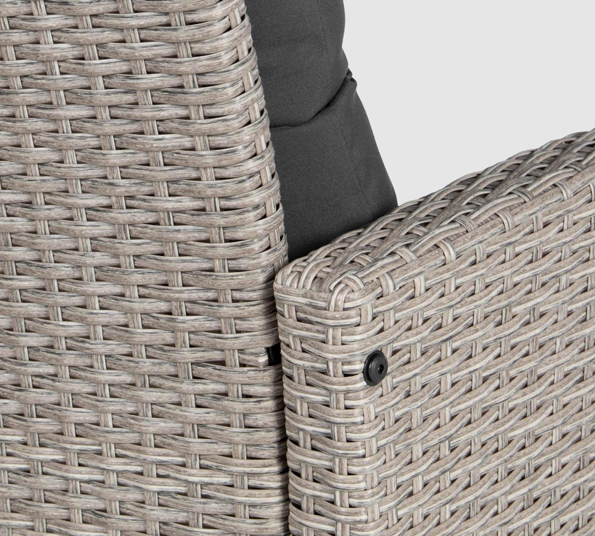 Outdoor Loungesessel Polyrattan Beige