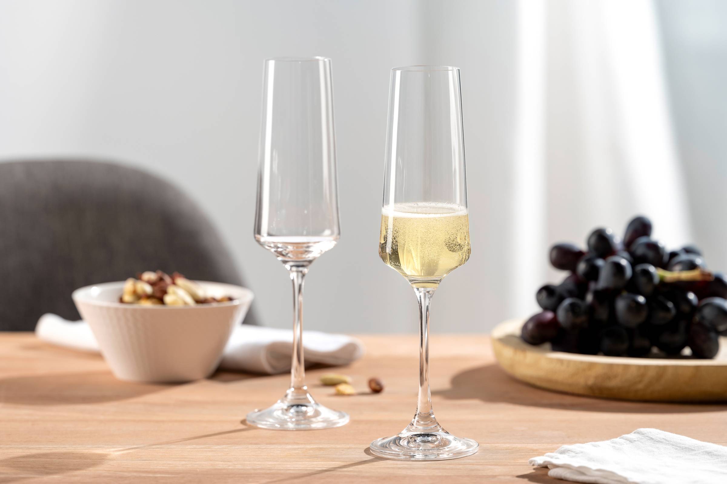 6x Paladino Sektglas Kristallglas Transparent