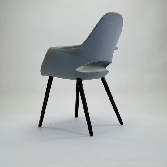 Organic Chair Stoff Holz Grau