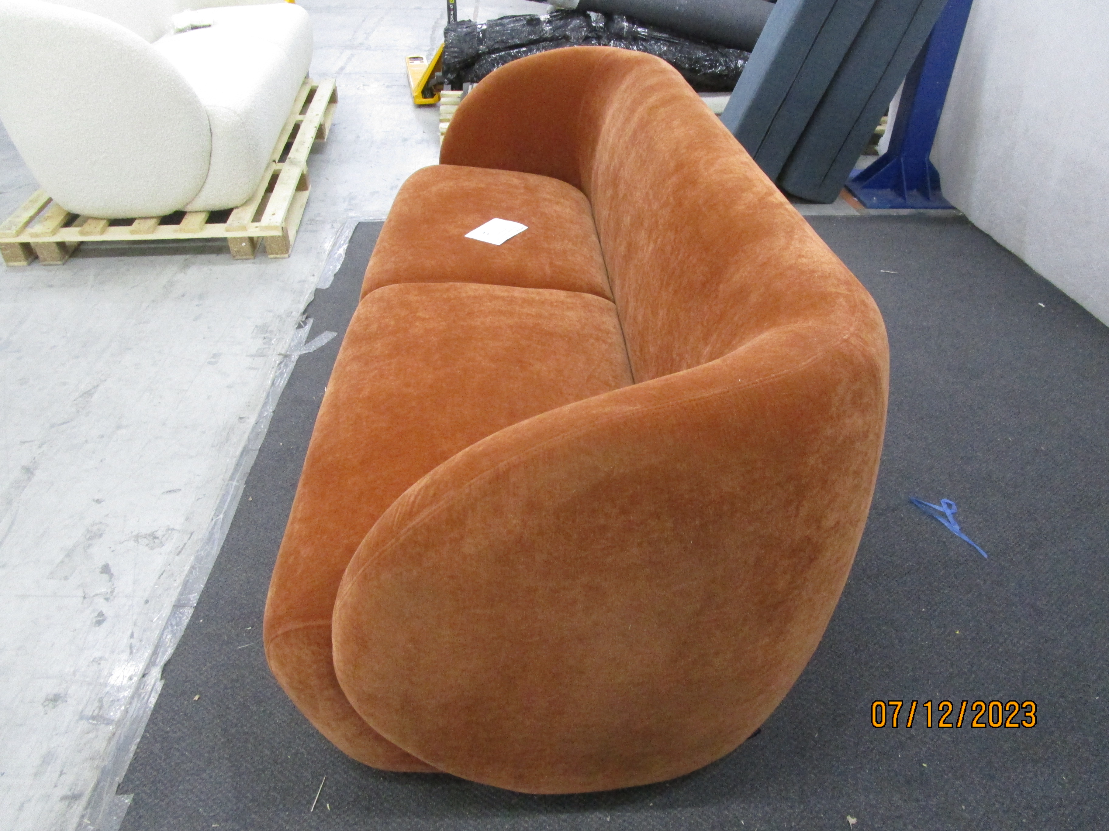 Design-Award-Winning Paula Sofa 3-Sitzer Moss Rust