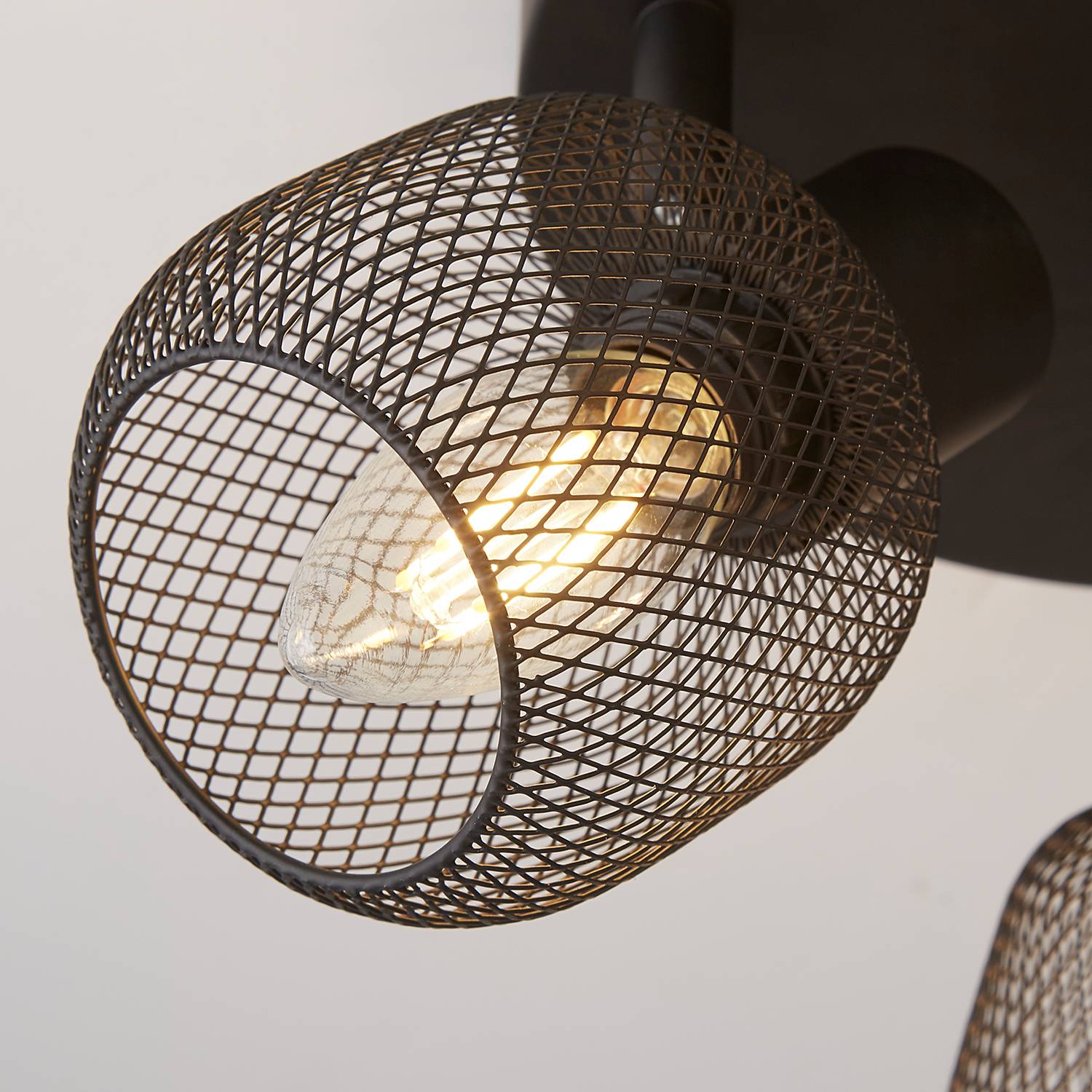 Deckenleuchte Mesh Schwarz