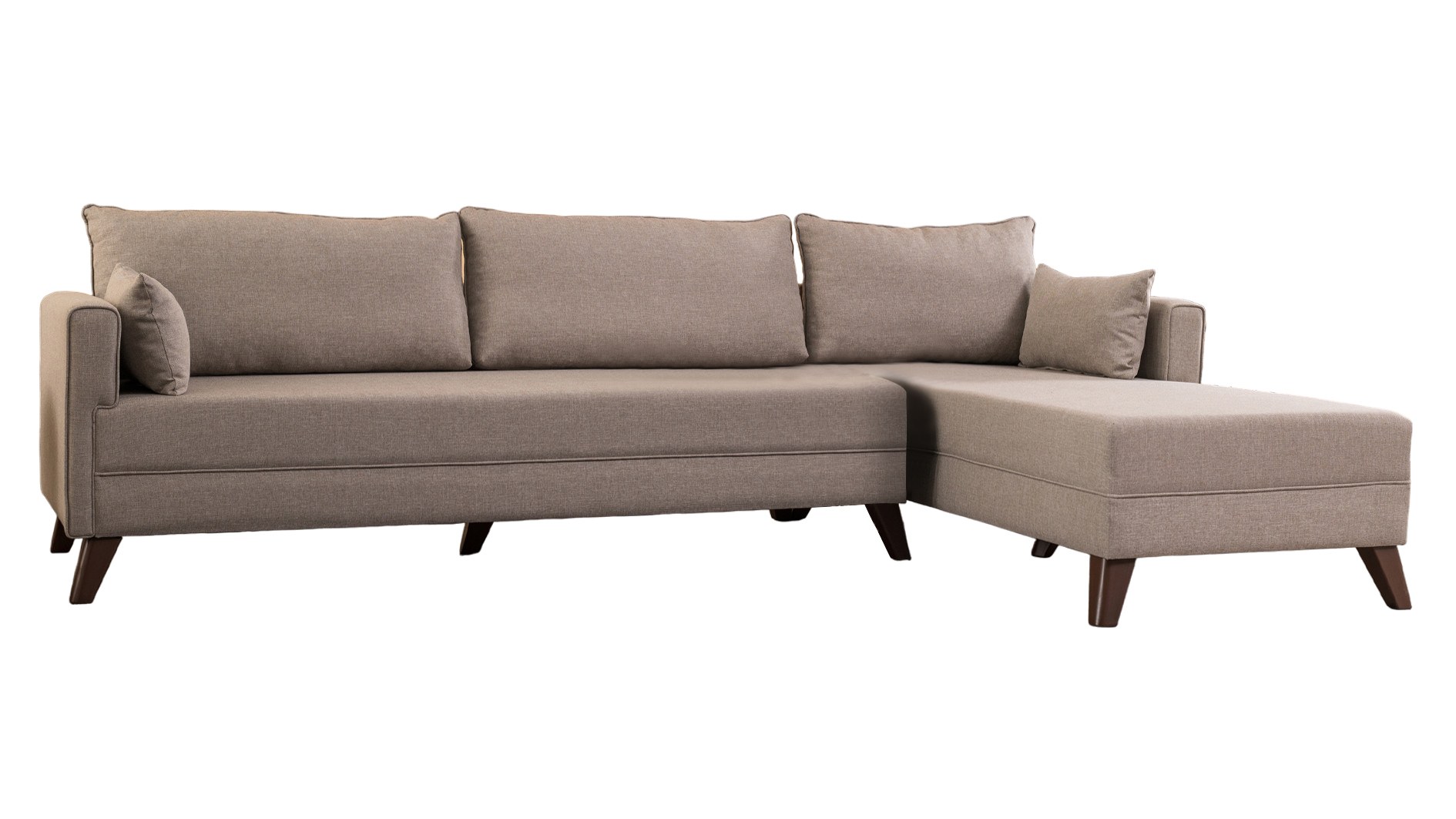 Bella Sofa Récamiere Rechts Creme