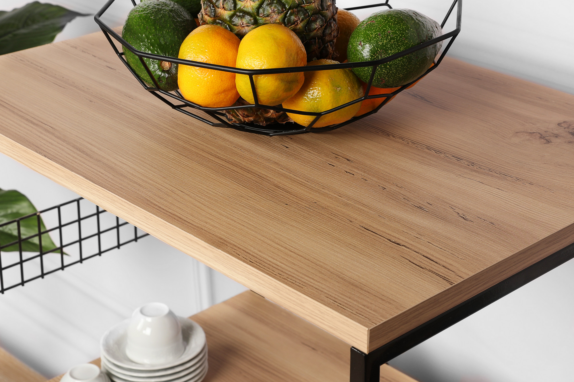 Anemon Kommode Holz Schwarz Pine