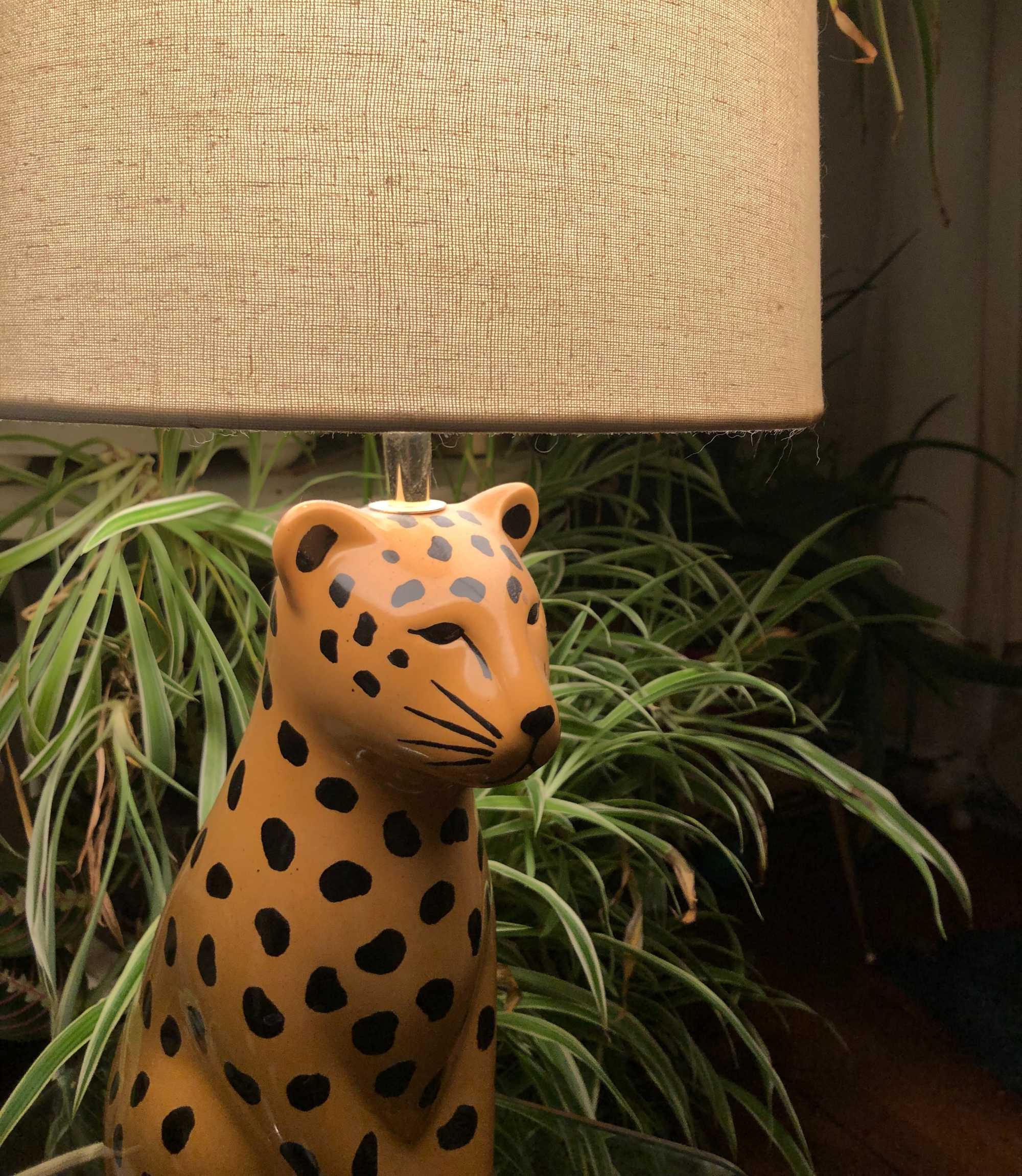 Raja Tischlampe Stoff Keramik Multicolour 