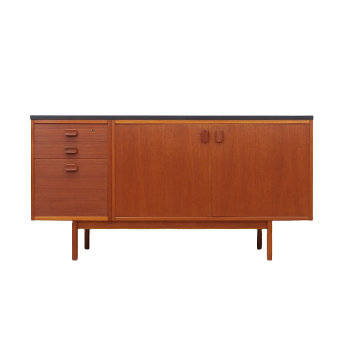 Vintage Cassettiera Teak Marrone Anni '60