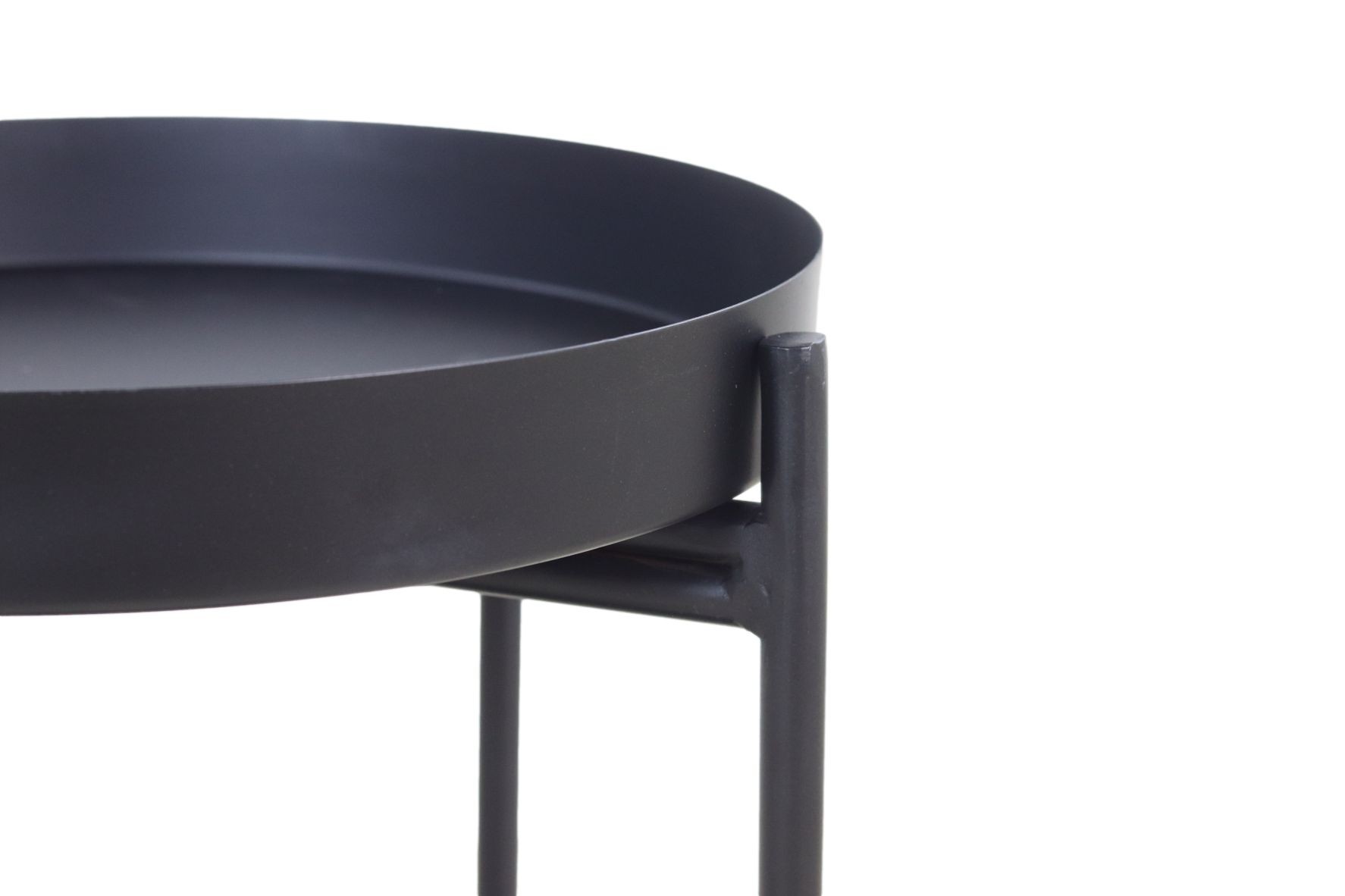 Runder Beistelltisch Metall ø35cm