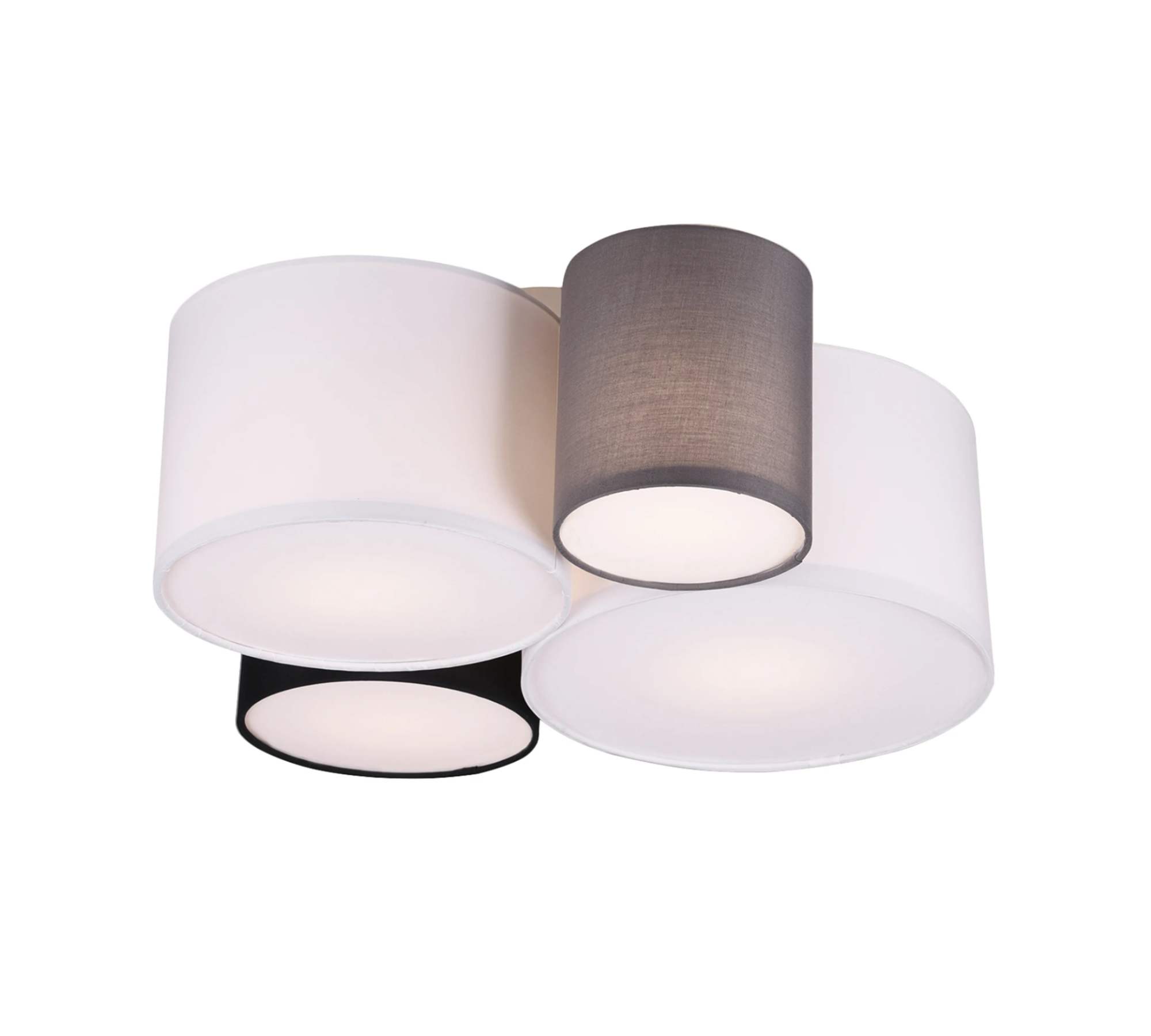 Ceiling light Hotel I Blended fabric / Iron Number of flames: 4