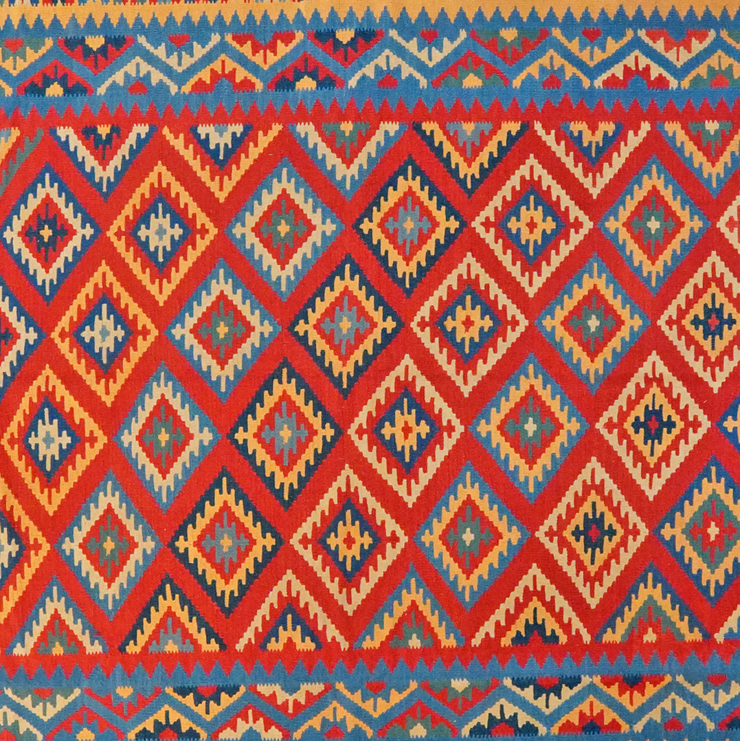 Kilim Gashgai Teppich Mehrfarbig
