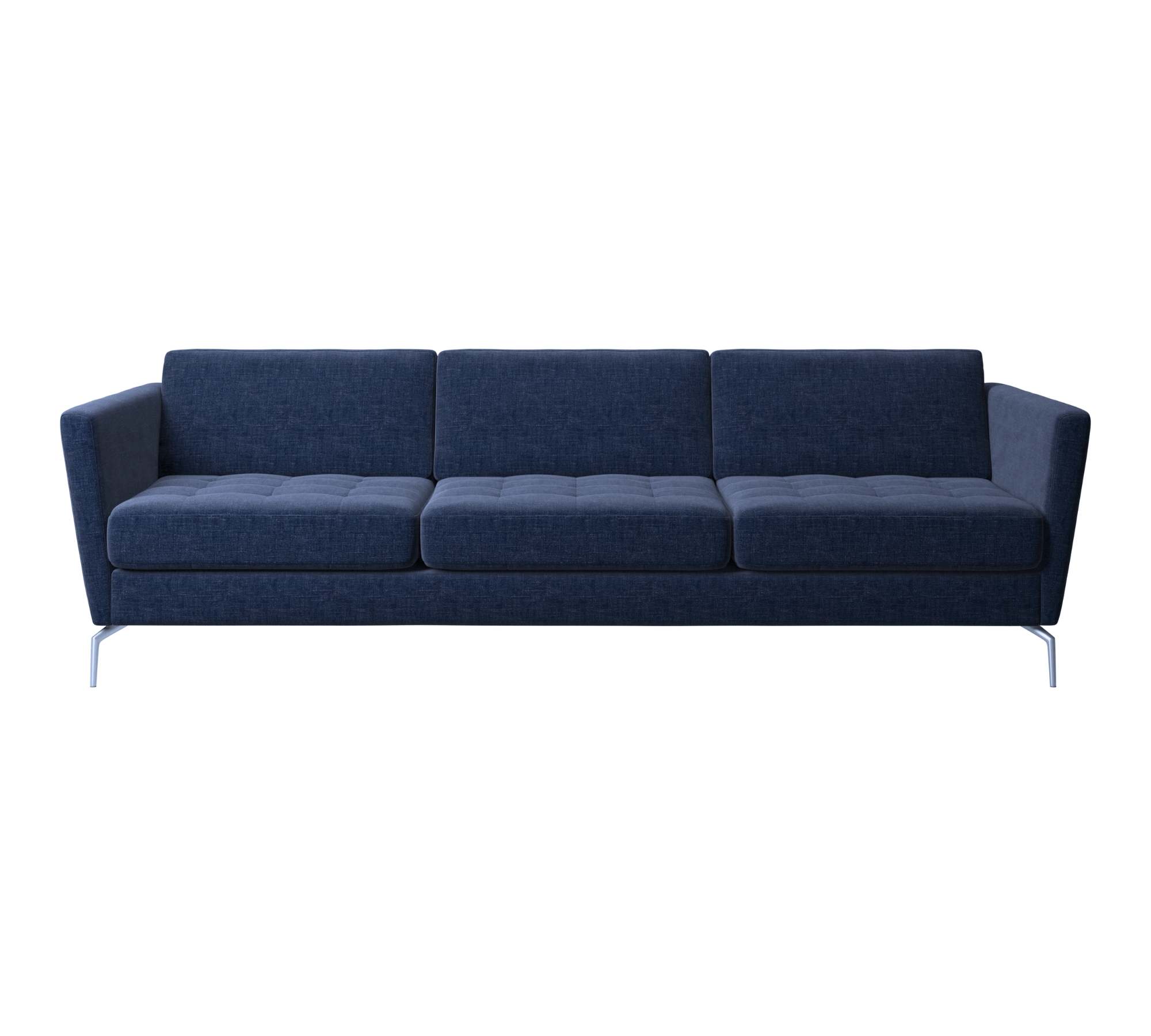 Osaka Sofa Getuftete Sitzfläche Tomelilla Stoff 3144 Blau