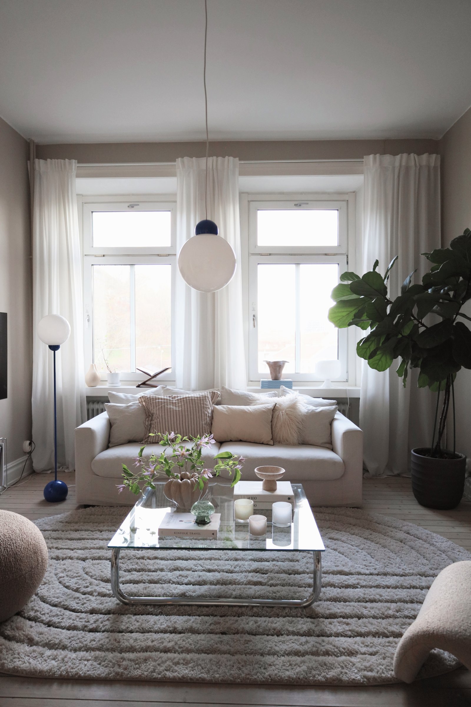 Ripley Pendelleuchte Blau Ø 25cm