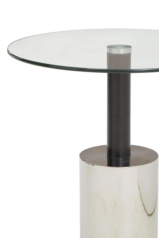 Oria Beistelltisch mit silberner Basis
