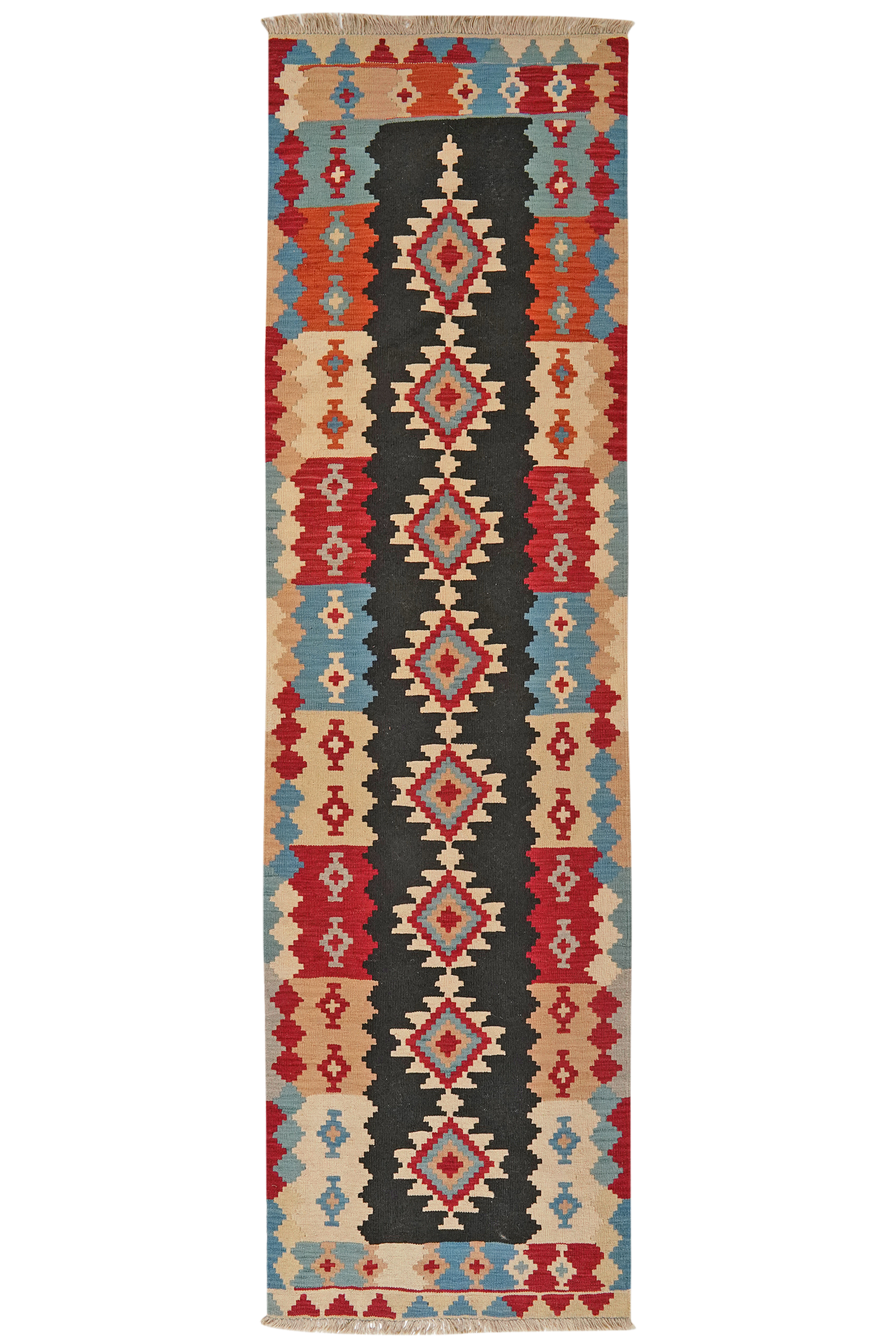 Kilim Gashgai Teppich Mehrfarbig