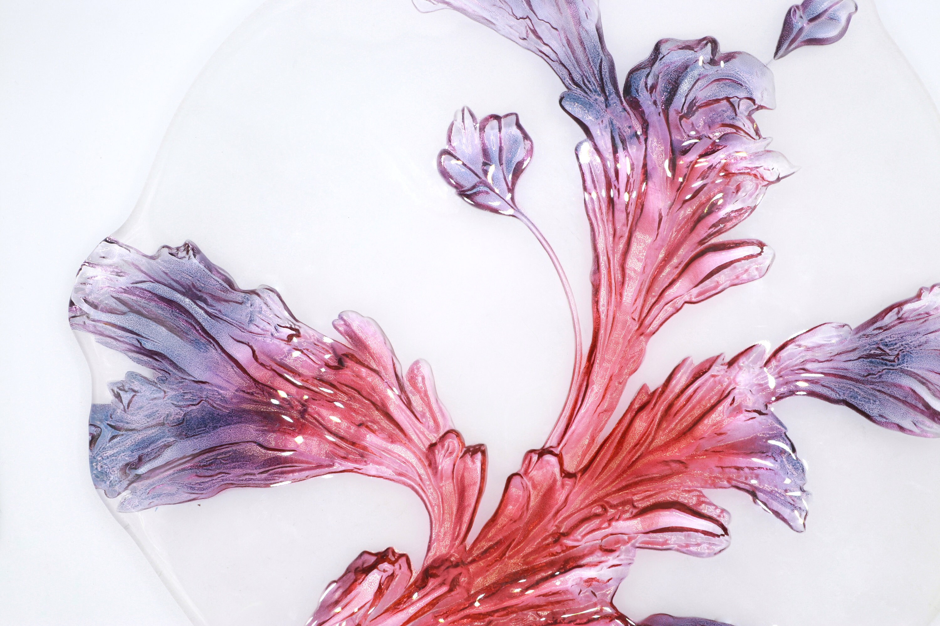 Vintage serving bowl glass 1980s