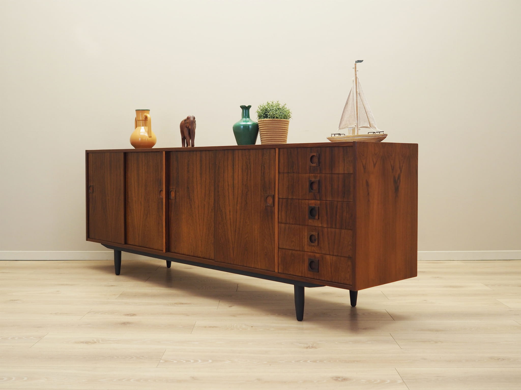 Vintage Sideboard Palisanderholz Braun 1960er Jahre