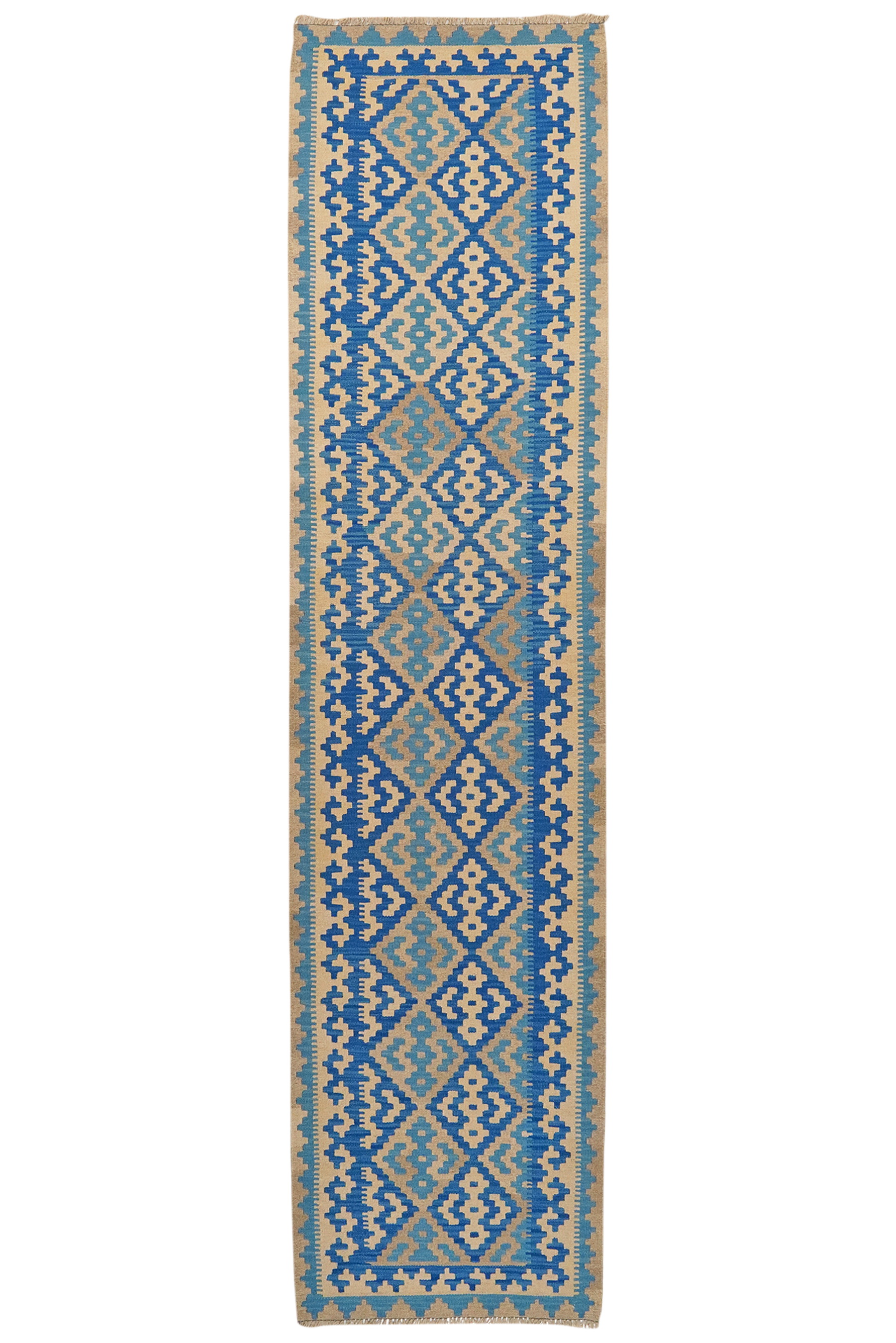 Kilim Gashgai Teppich Blau