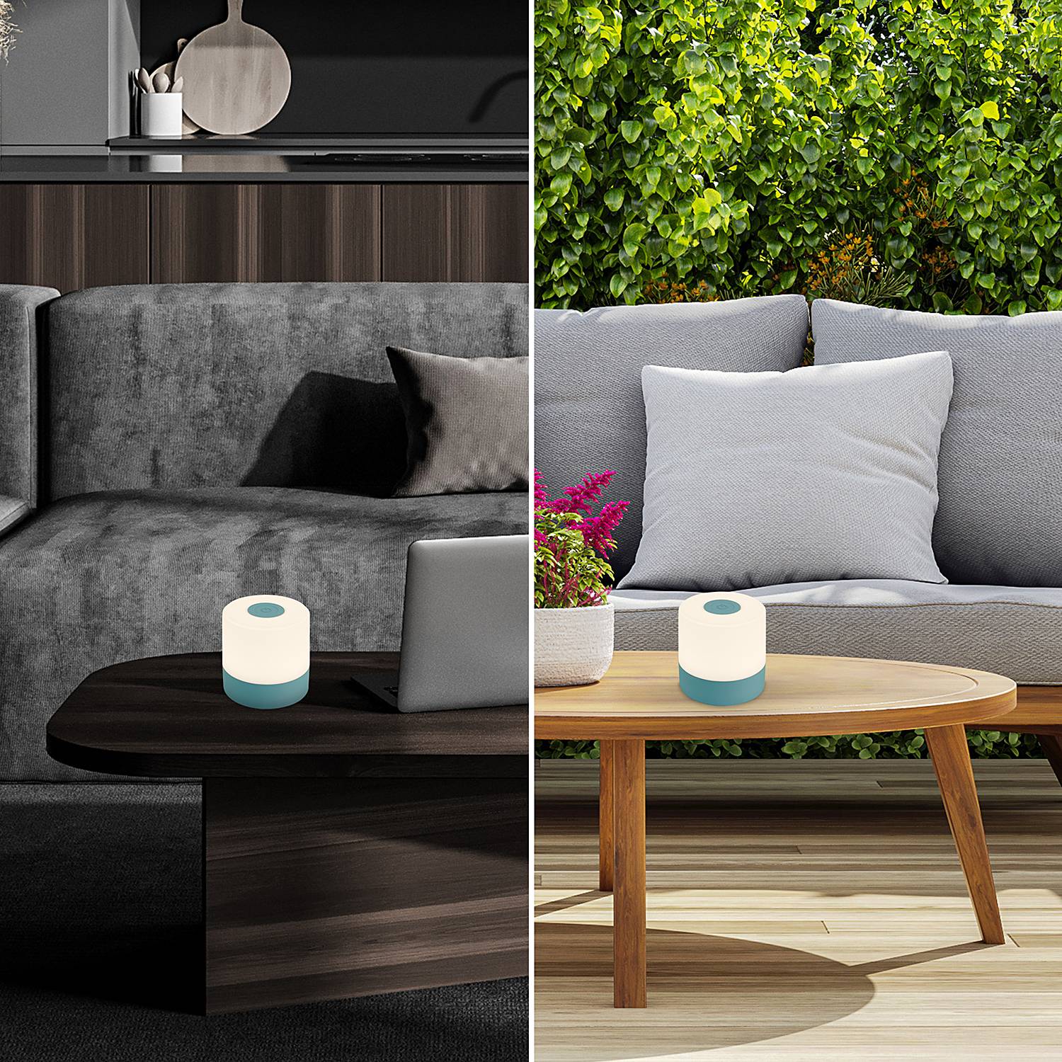 Hanno's table lamp Polyethylene Blue