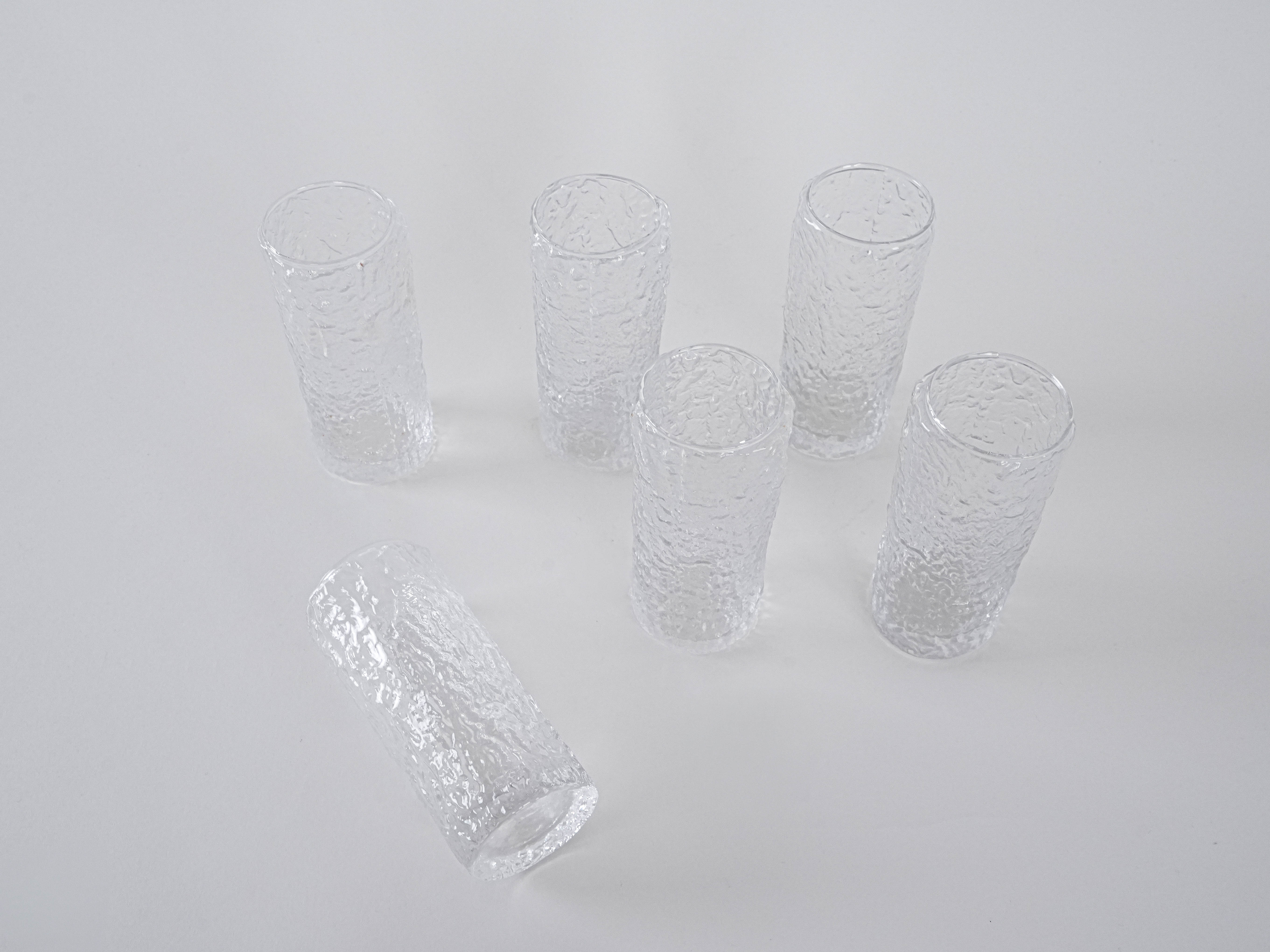 Glasses set of 6 1970s