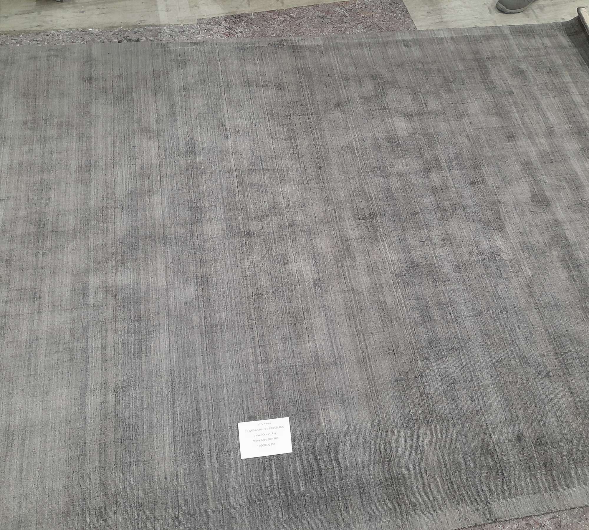 Teppich Velvet Ocean Stone Grey 200cm x 300cm