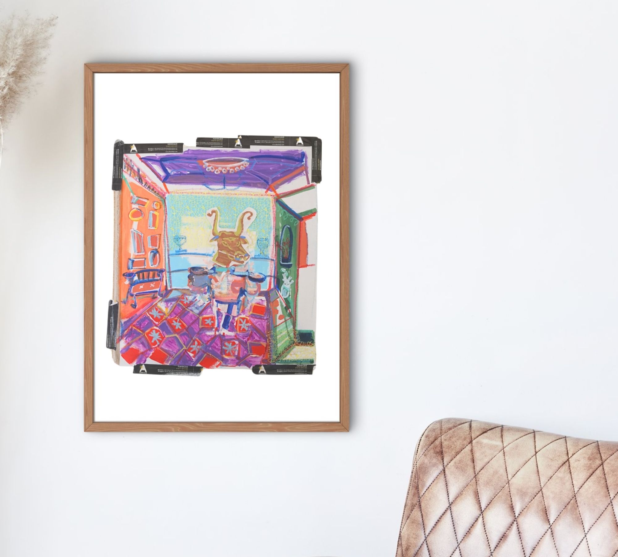 The Hall of Heka Art Print Multicolored
