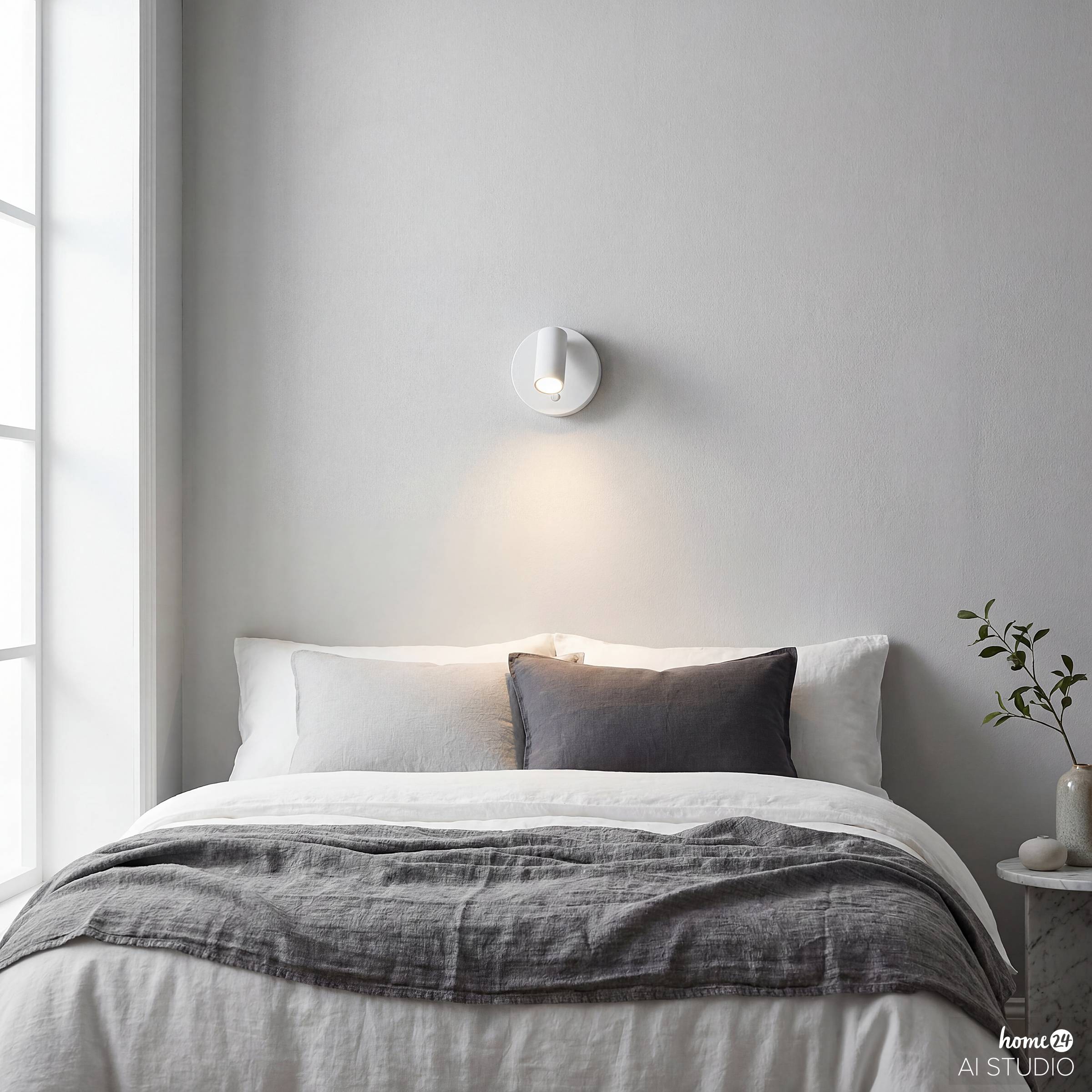 Tepa Akku-Wandleuchte Dimmbar inkl. Fernbedienung Weiß