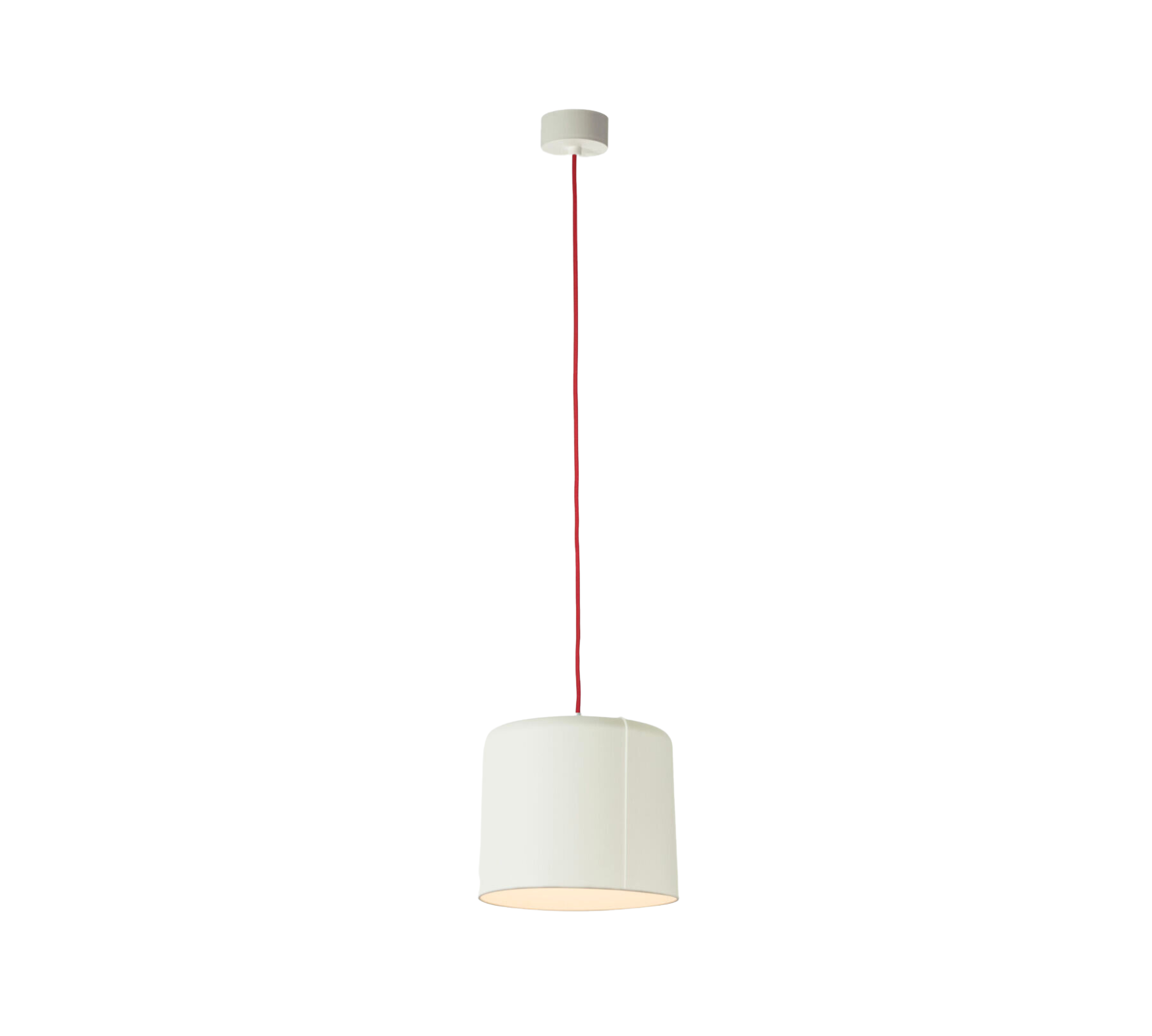 Candle 2 Pendelleuchte Weiß Rot