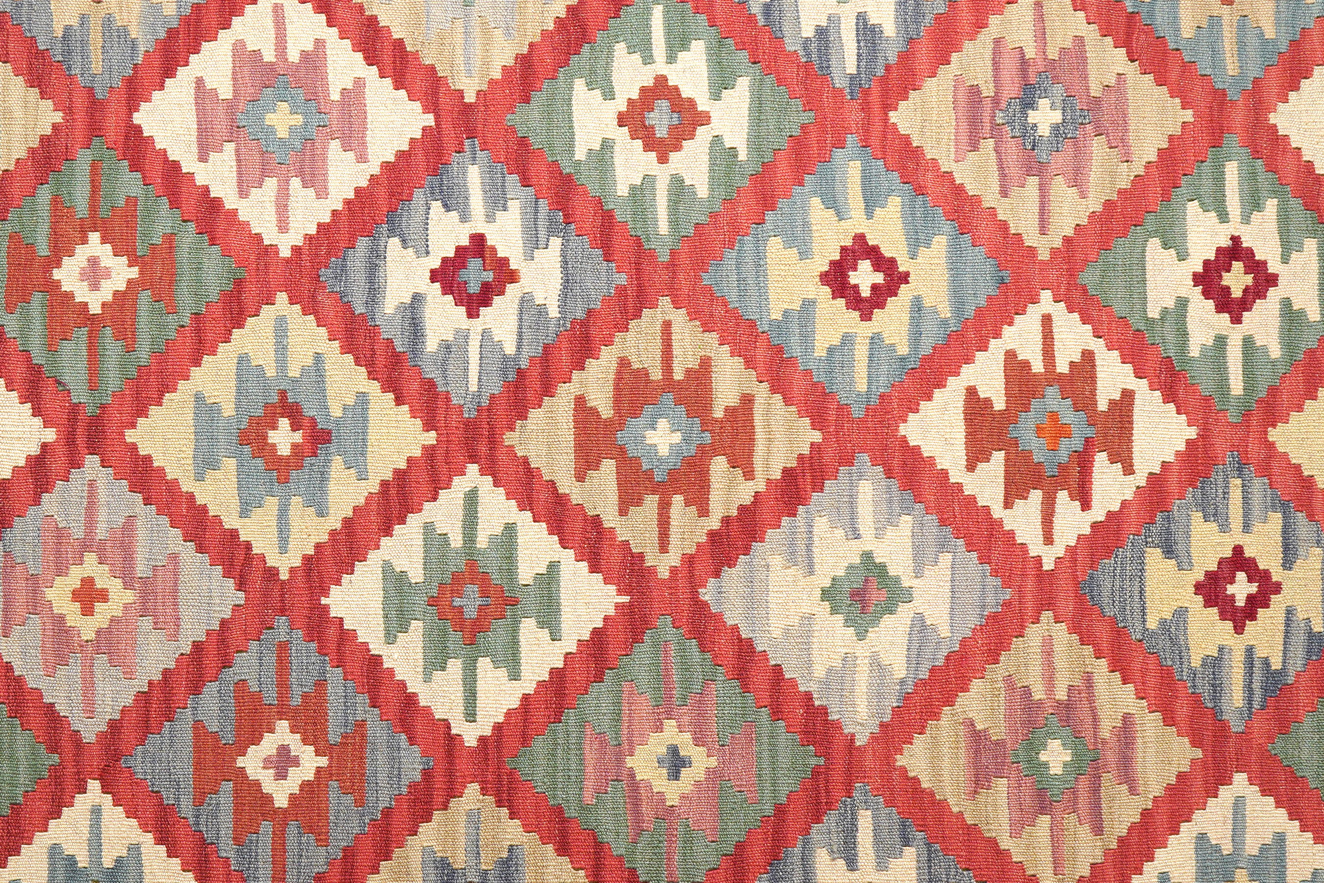 Kelim Gashgai Wool Multicolored