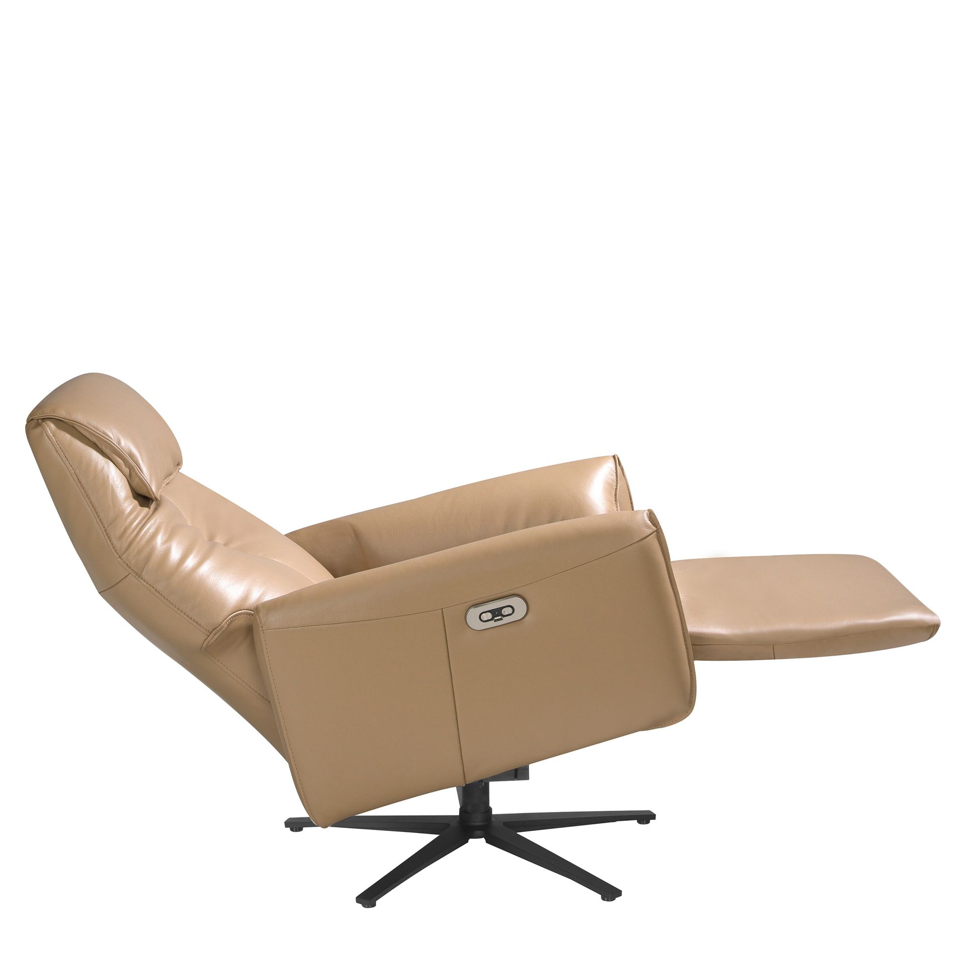 Relax Armchair 5086 Swivel Leather Sand