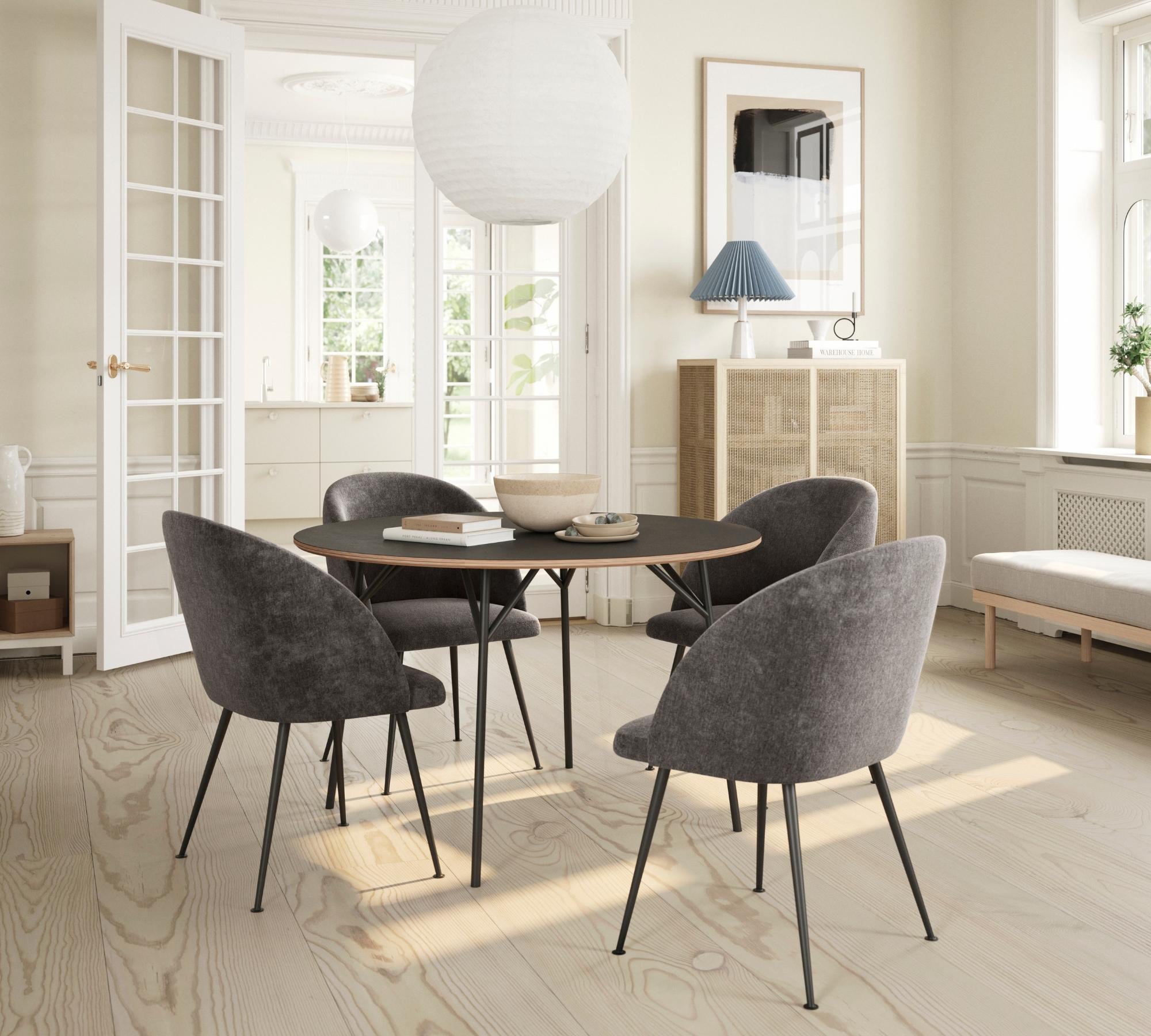 Holly Esszimmerstuhl Danny Steel Grey