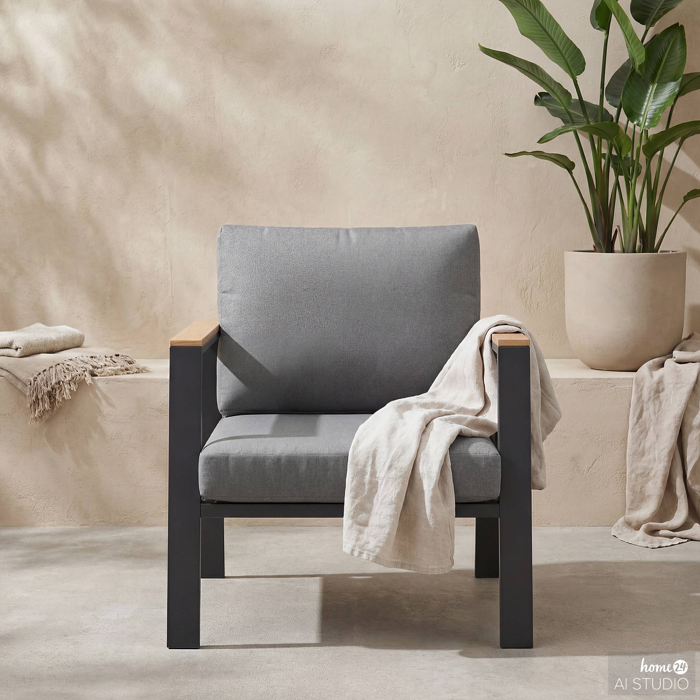Lounge Chair Aviel Aluminum Anthracite