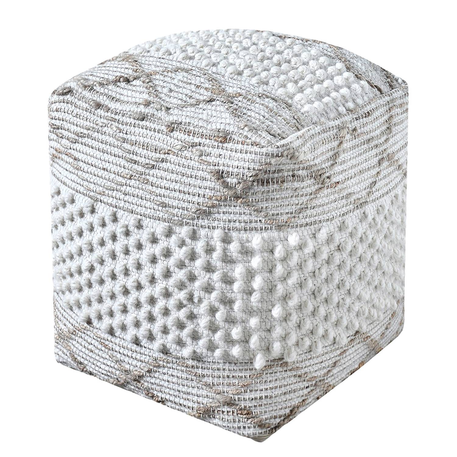 Pouf Puri Elfenbein