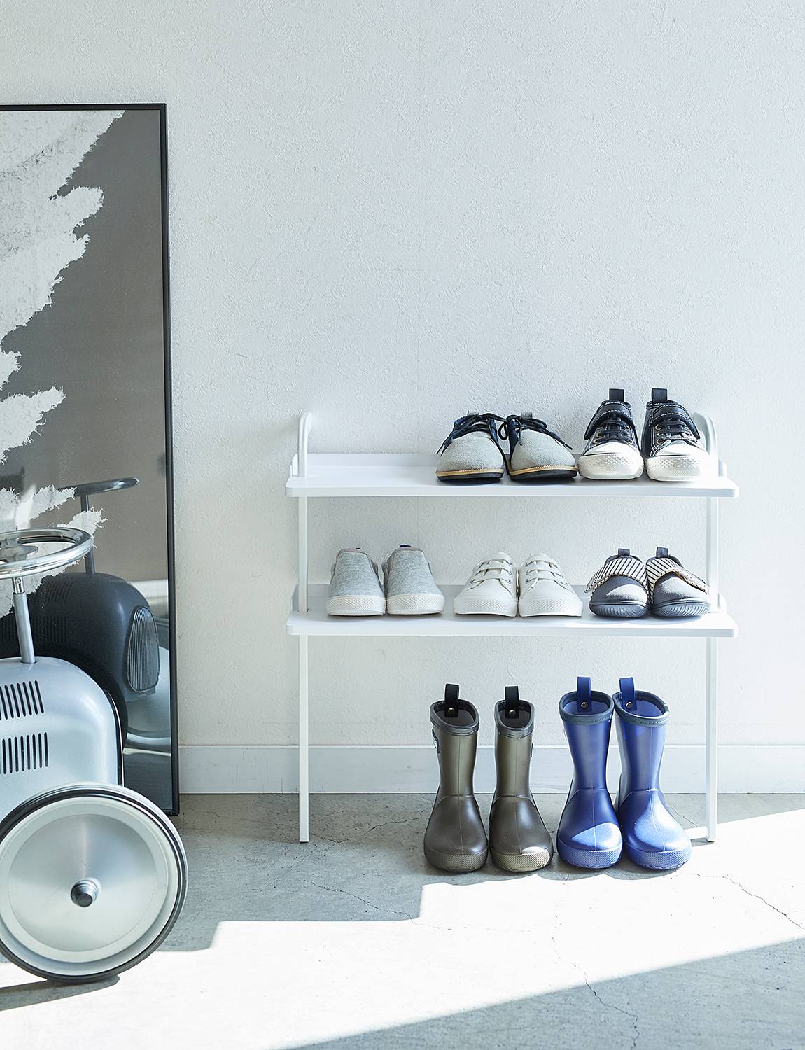 Schuhregal Frame Kids Stahl Weiß