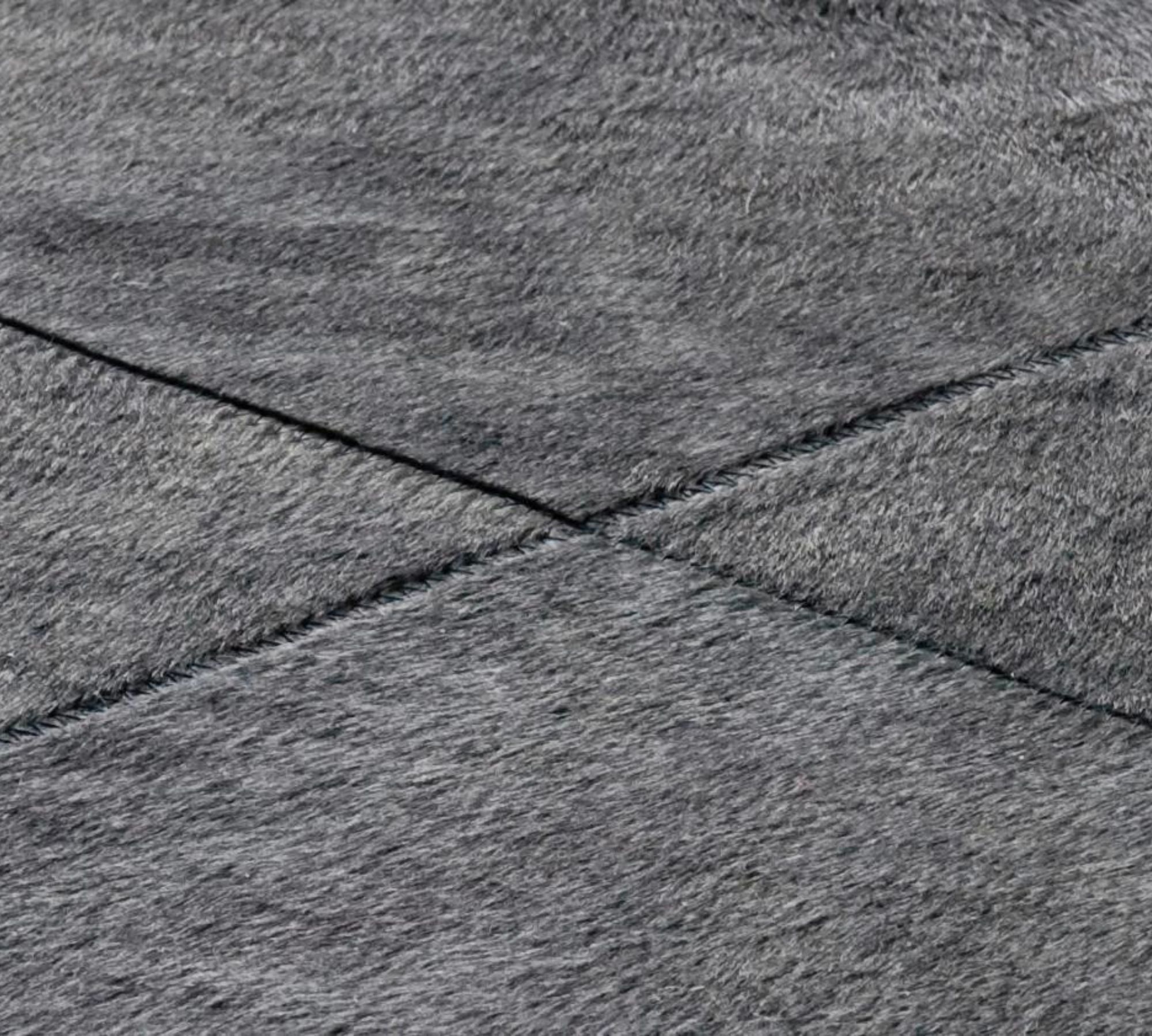 Rare Soul Rug Leather Grey 150 x 210 cm