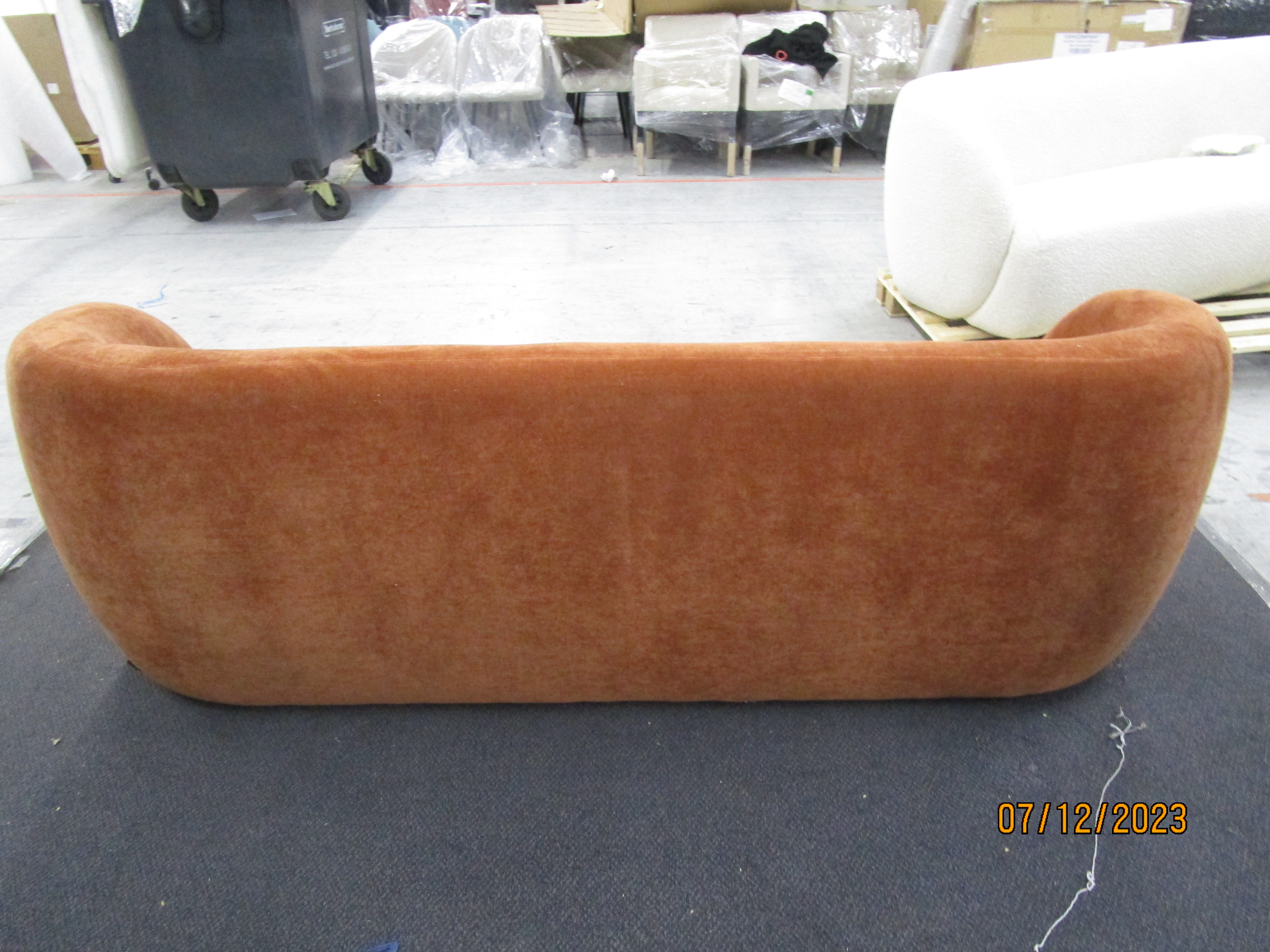 Design-Award-Winning Paula Sofa 3-Sitzer Moss Rust
