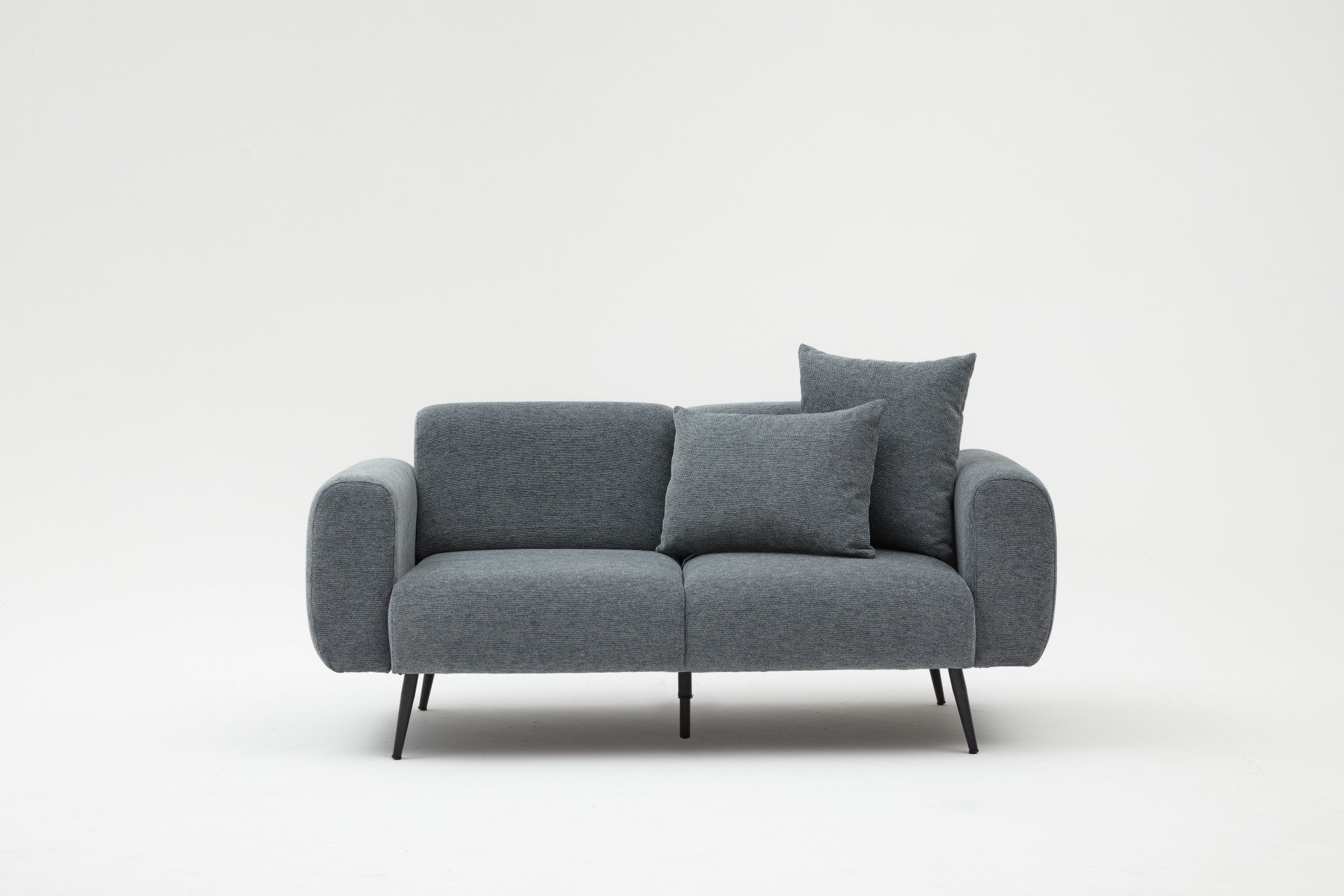 Side Sofa 2-Sitzer Anthrazit