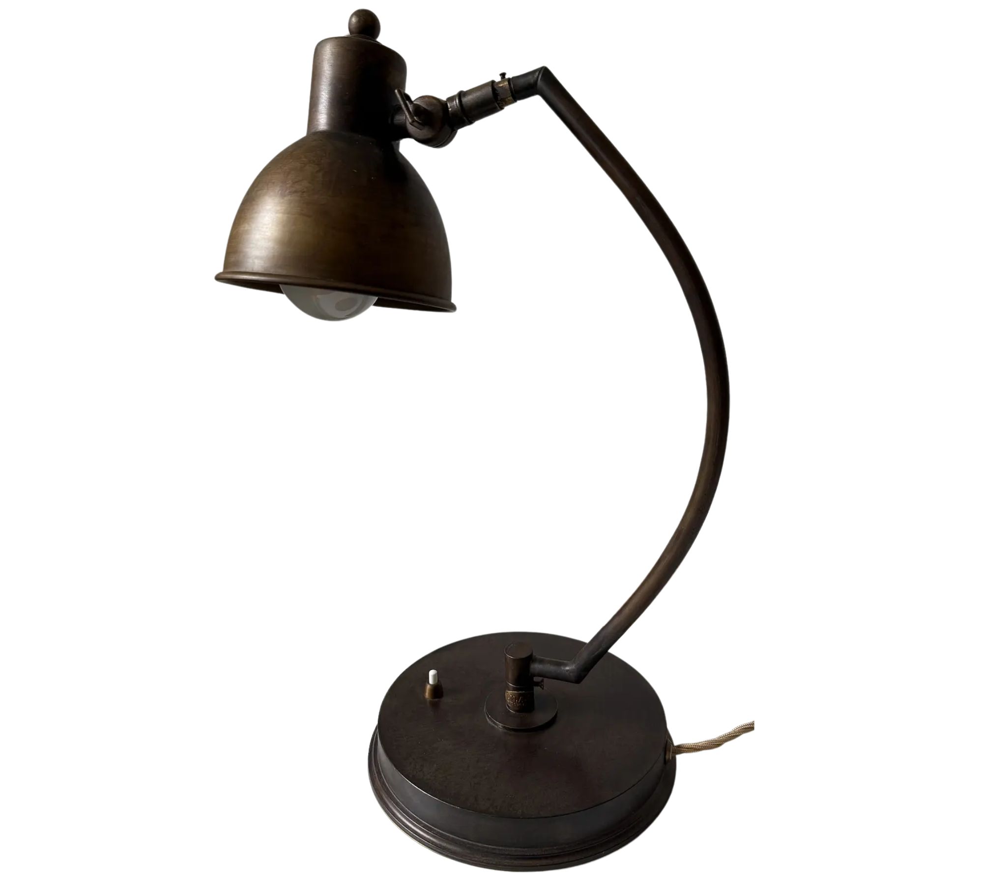 Table lamp Brass Brown