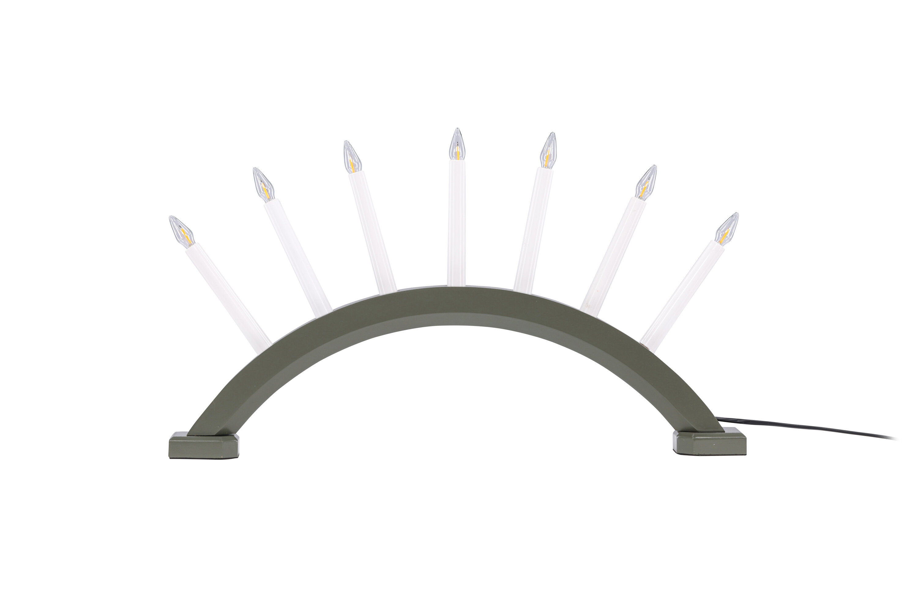 Kebnekaise Tischlampe Kiefernholz Grün Weiß