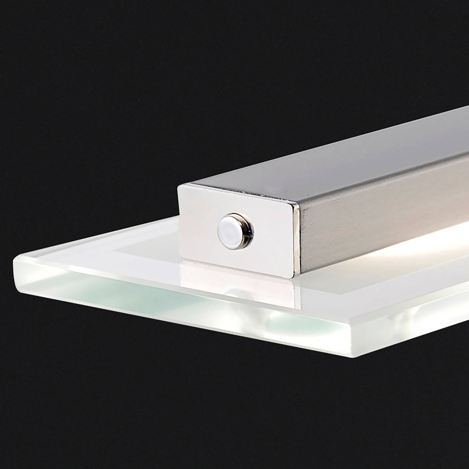 Tenso LED-Pendelleuchte Glas Eisen 3-flammig