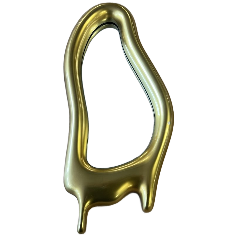 Wall Mirror Polspotten Melt Look Gold
