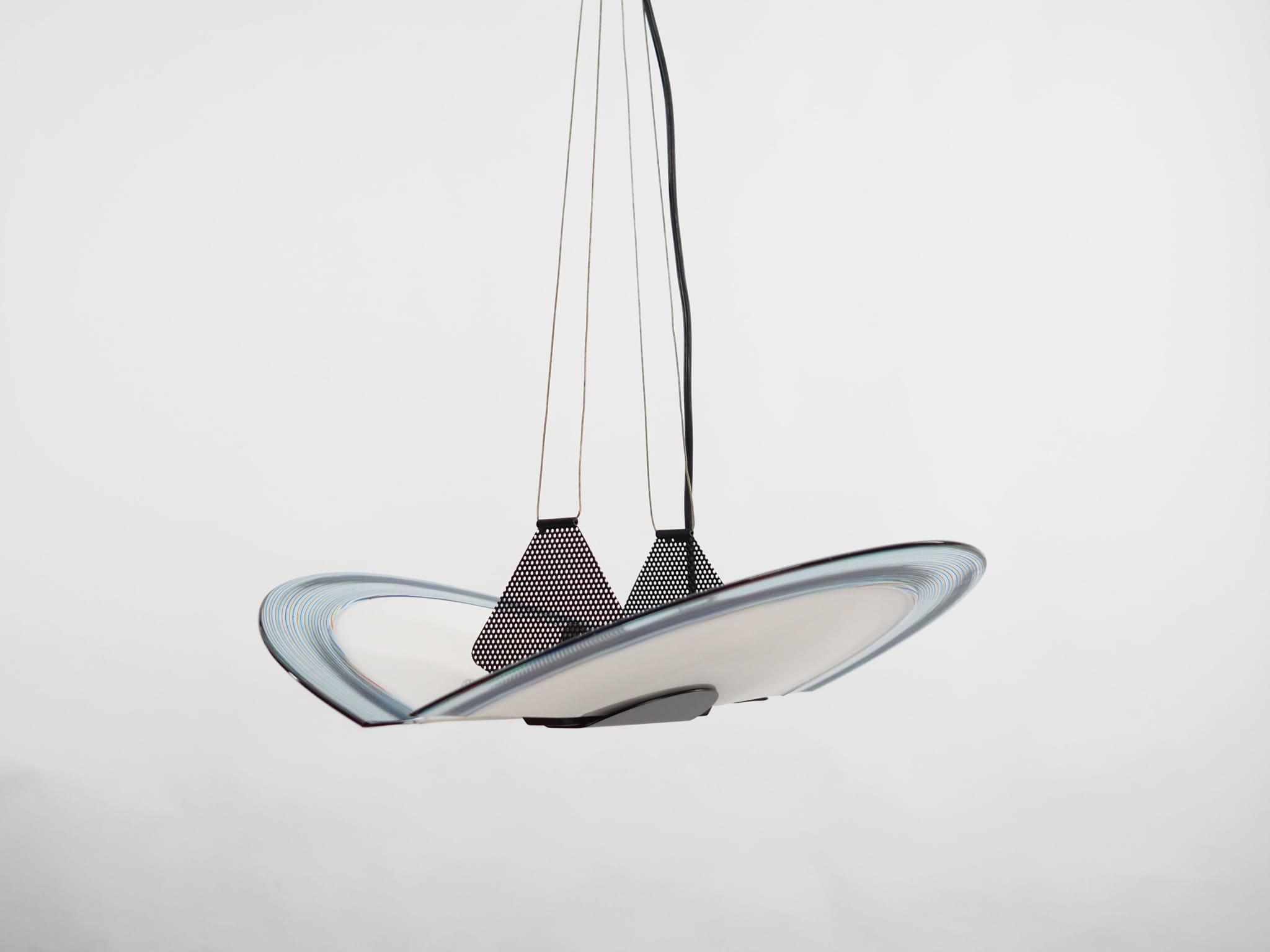 Pendant lamp Metal Glass 1990s